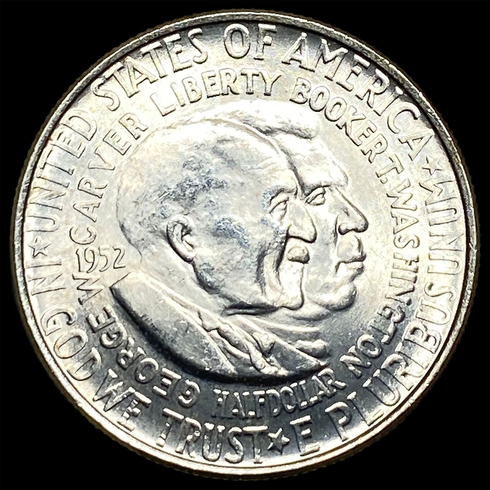 1952 Silver Half Dollar Booker T. Washington-Carver UNCIRCULATED (1 of 2)