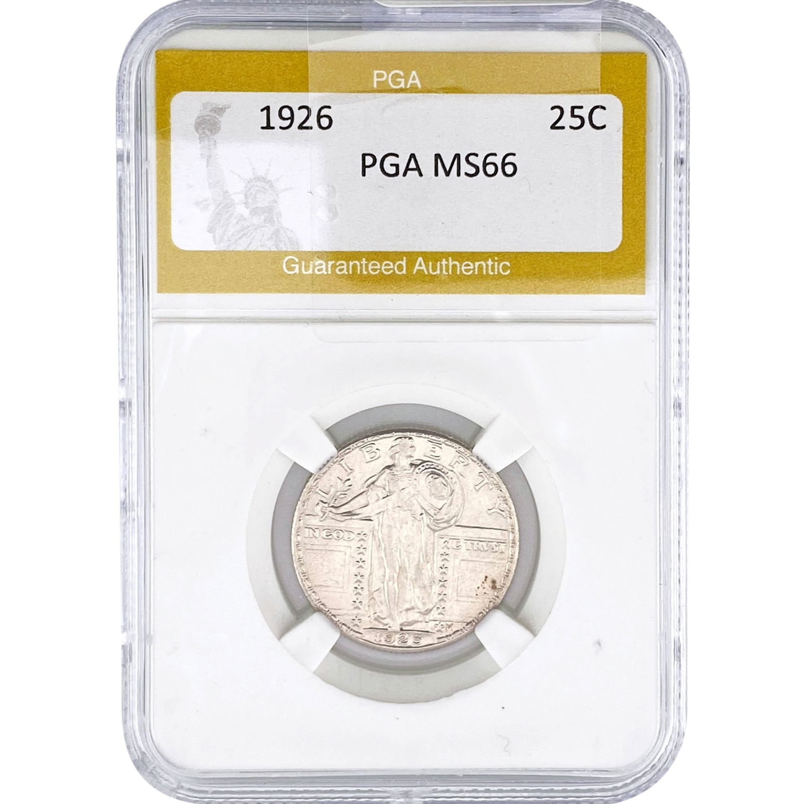 1926 Standing Liberty Quarter PGA MS66: 1926 Standing Liberty Quarter PGA MS66