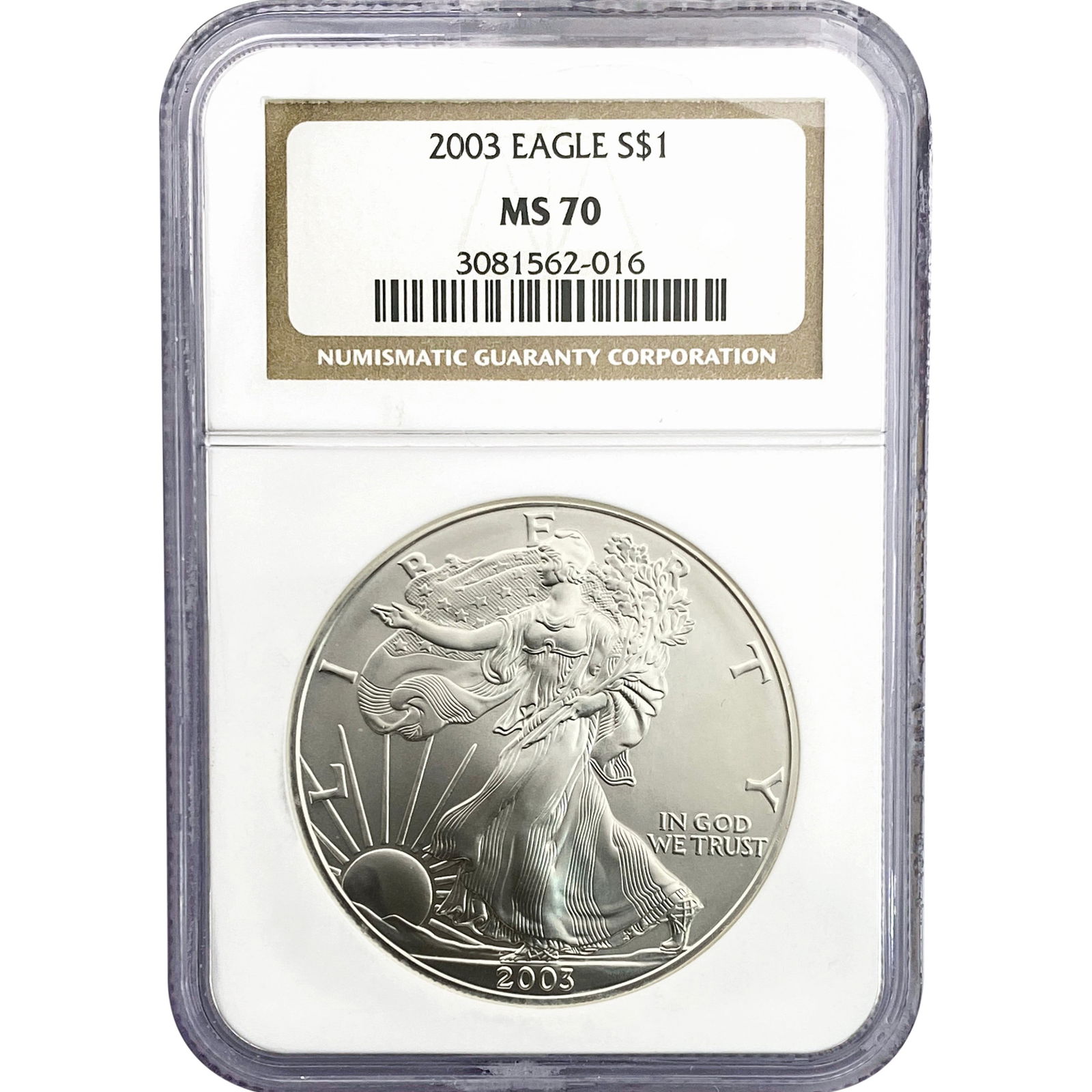 2003 Silver Eagle NGC MS70 (1 of 2)