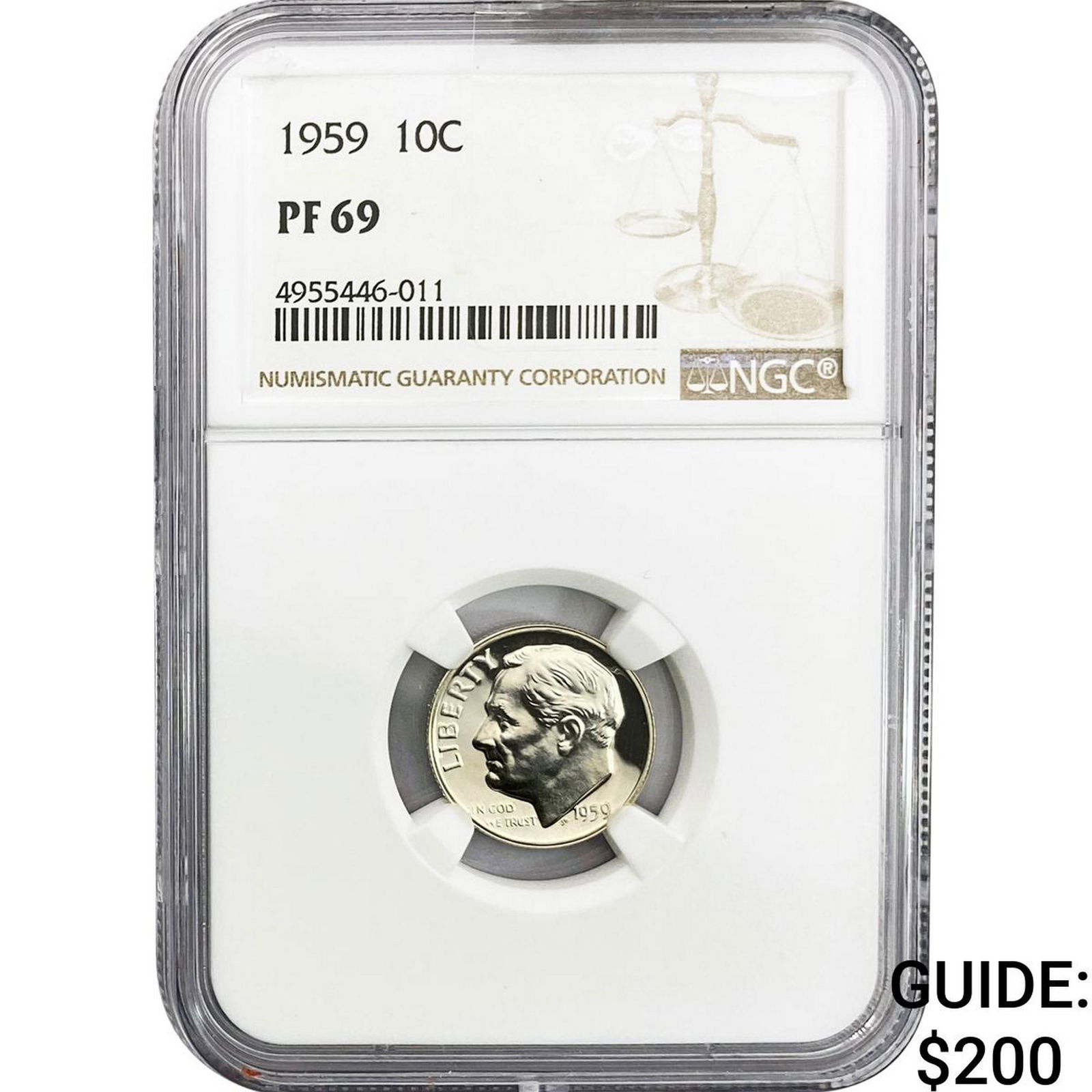 1959 Roosevelt Dime NGC PF69 (1 of 2)