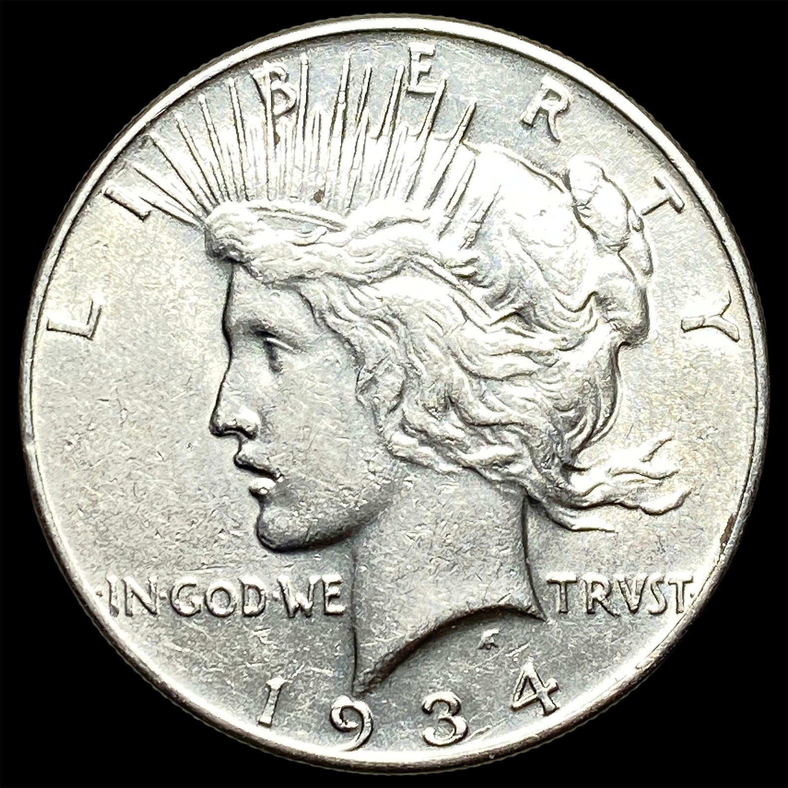 1934 Silver Peace Dollar CLOSELY UNCIRCULATED: 1934 Silver Peace Dollar CLOSELY UNCIRCULATED