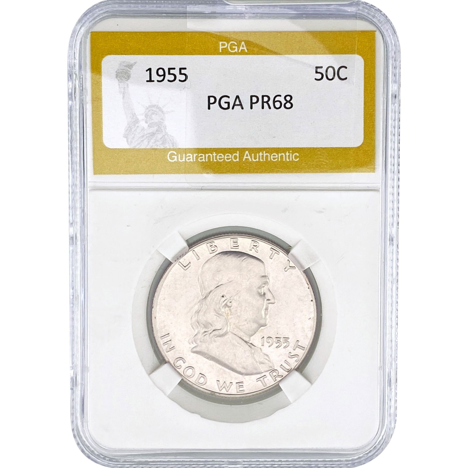 1955 Franklin Half Dollar PGA PR6868 (1 of 2)
