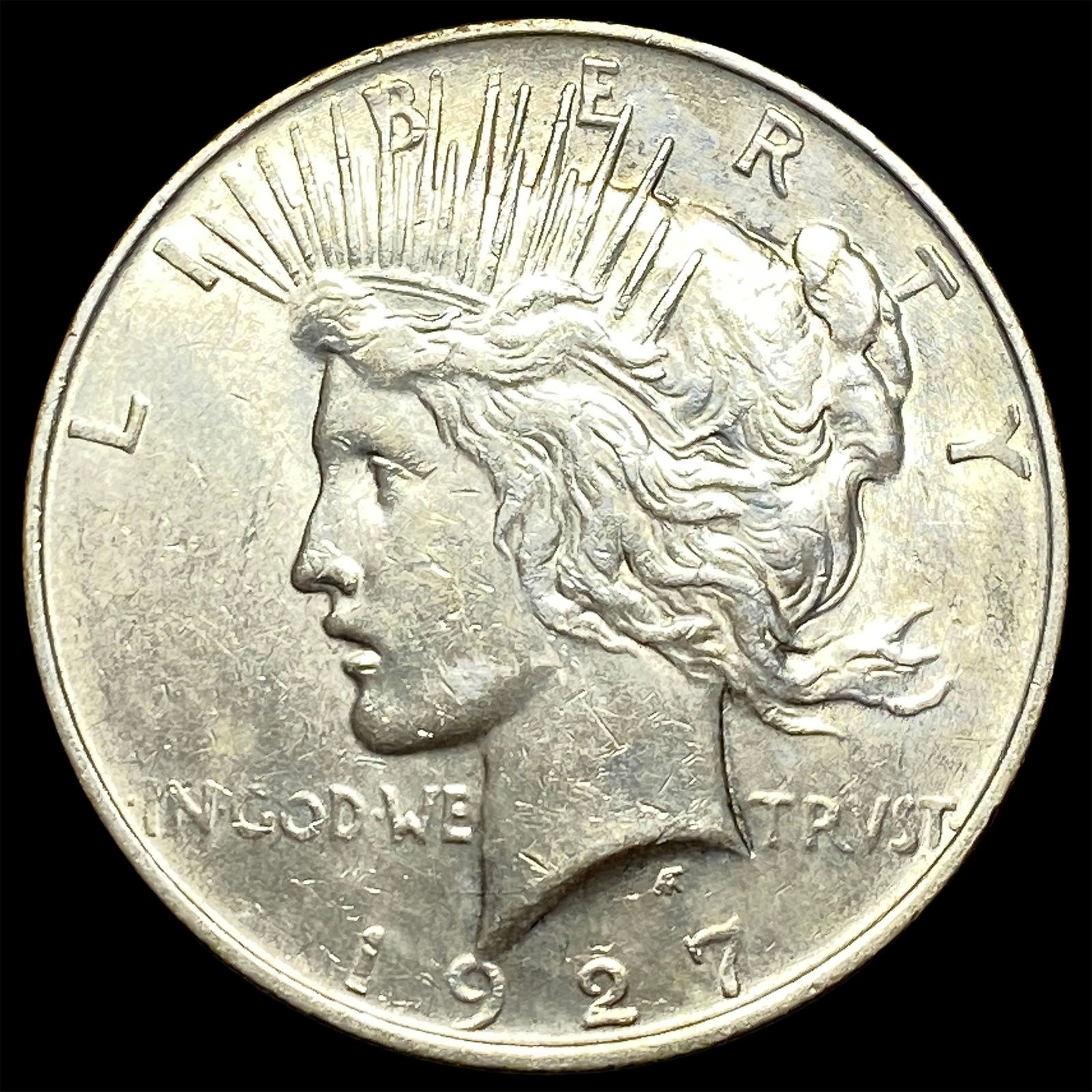 1927 Peace Silver Dollar CHOICE AU (1 of 2)