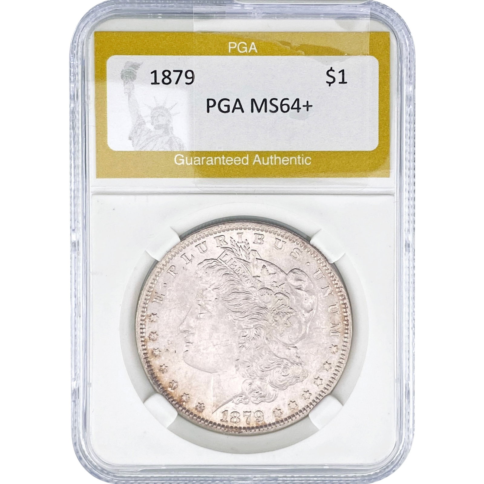 1879 Morgan Silver Dollar PGA MS64+: 1879 Morgan Silver Dollar PGA MS64+