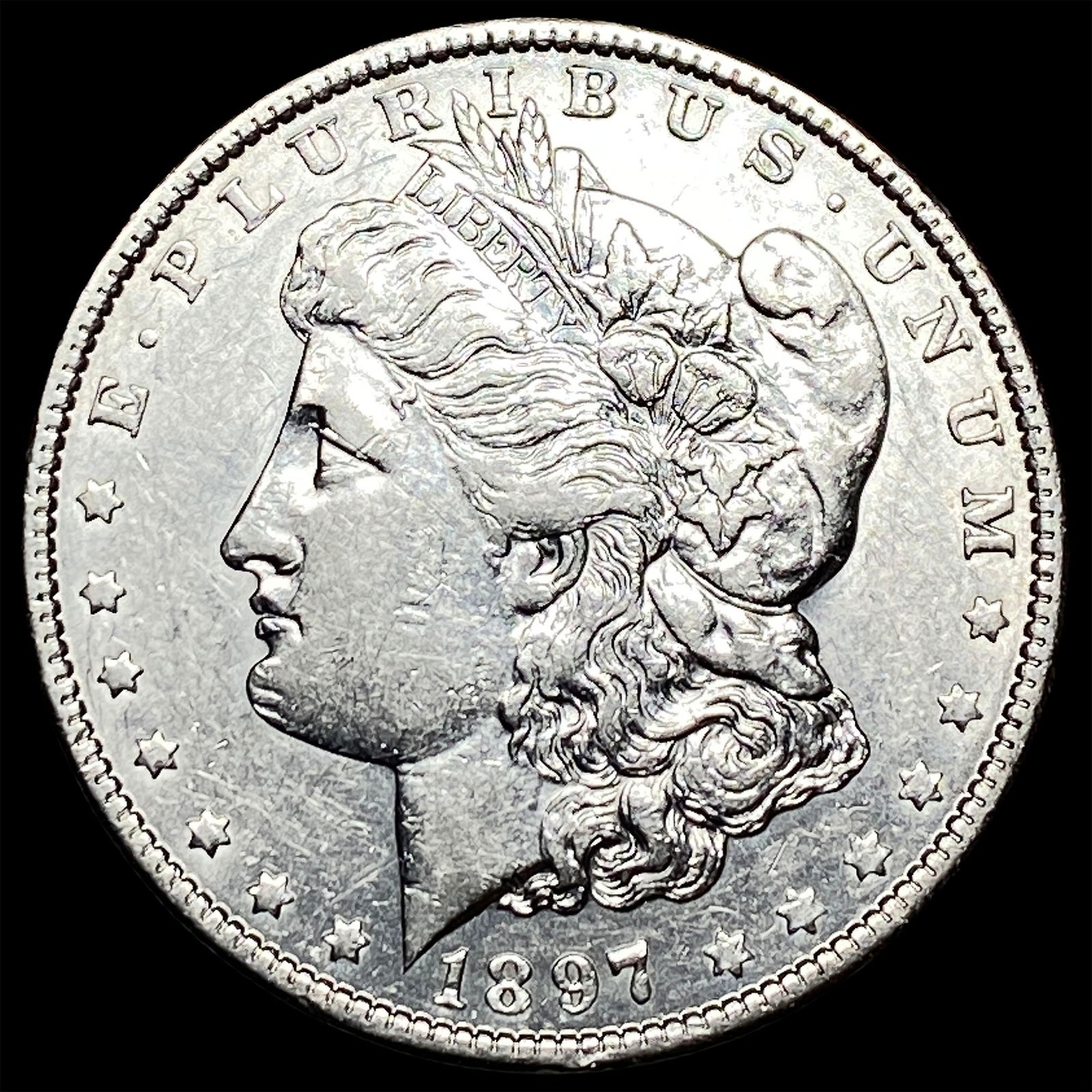 1897 Silver Morgan Dollar CLOSELY UNCIRCULATED: 1897 Silver Morgan Dollar CLOSELY UNCIRCULATED