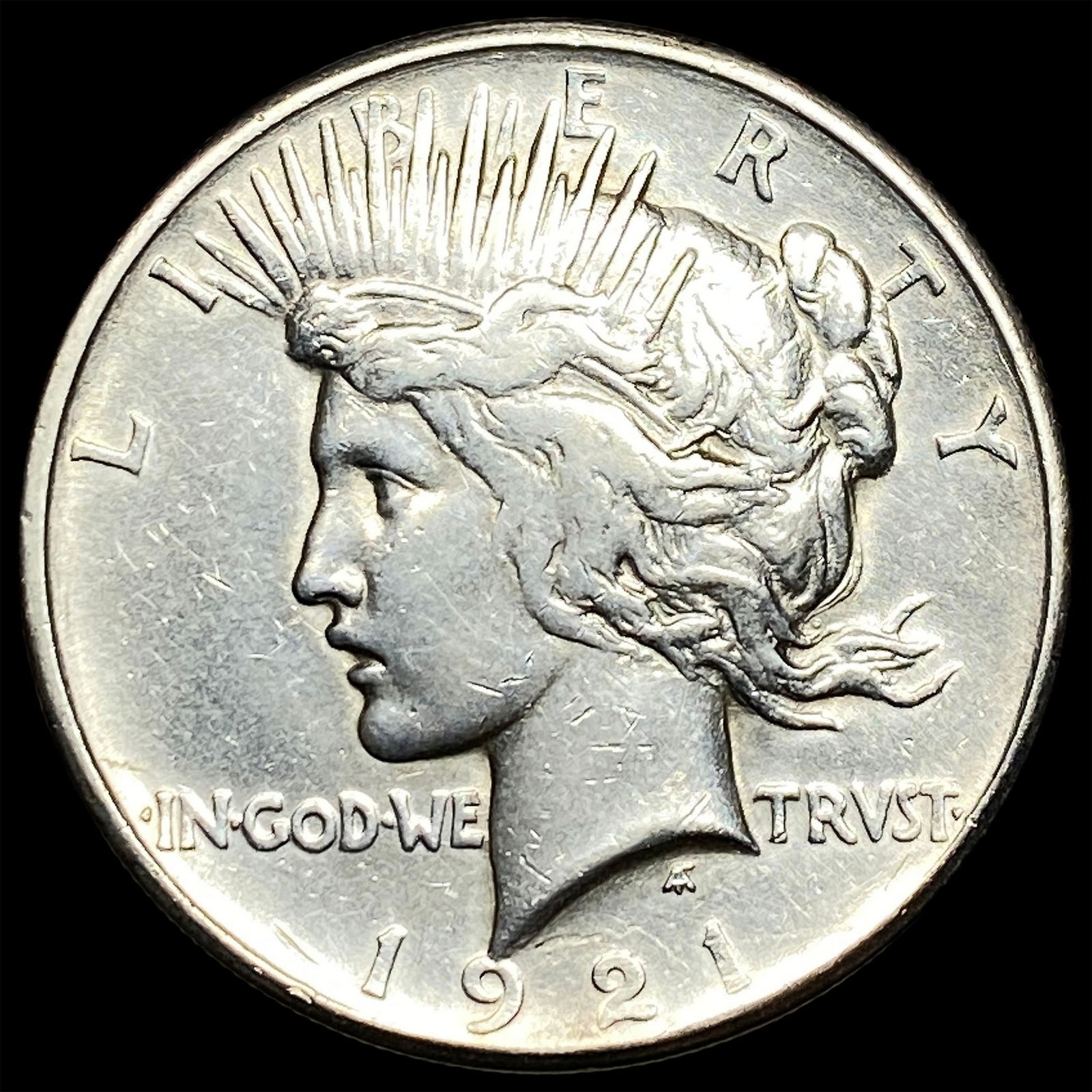 1921 Silver Peace Dollar CLOSELY UNCIRCULATED: 1921 Silver Peace Dollar CLOSELY UNCIRCULATED