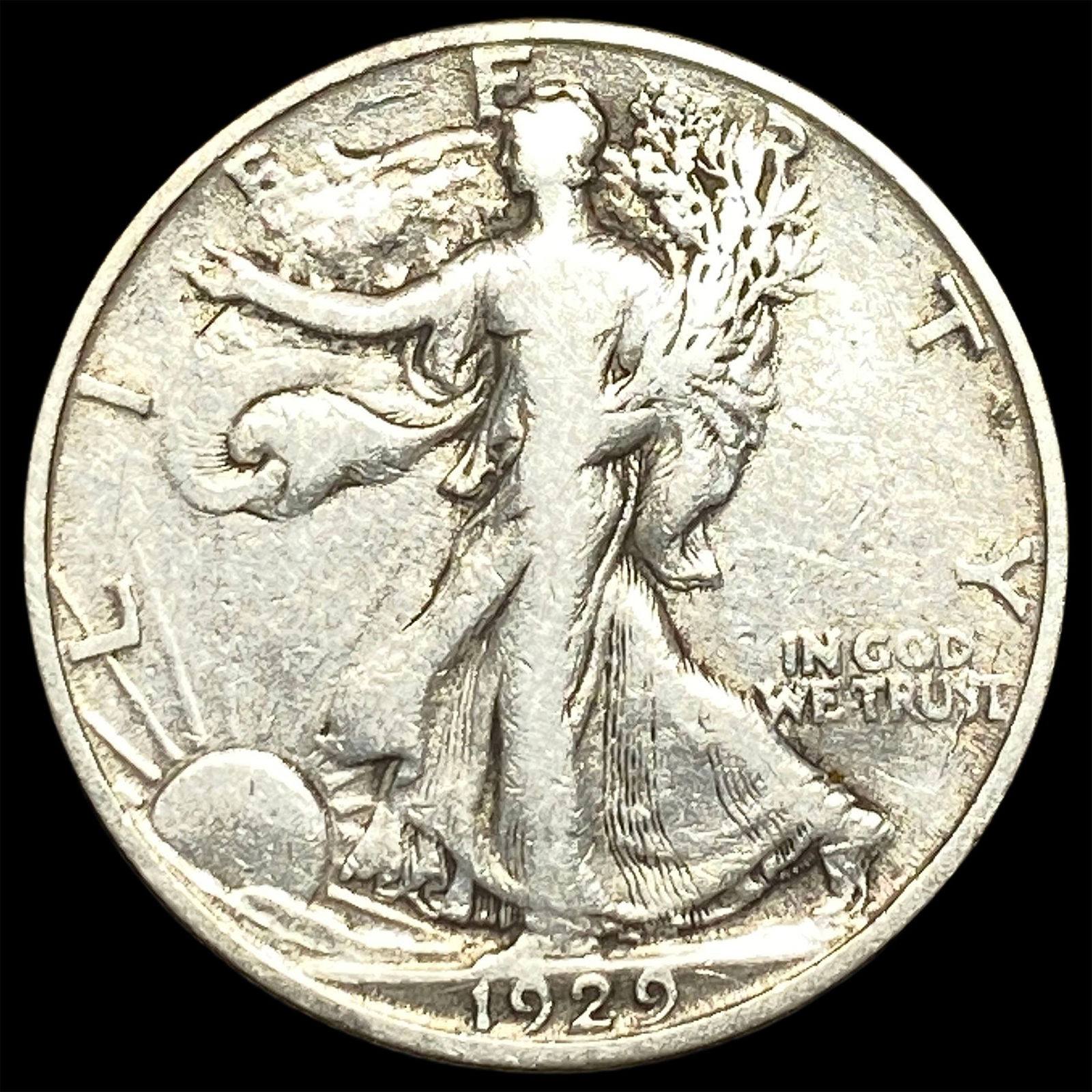 1929-S Silver Walking Liberty Half Dollar UNCIRCULATED (1 of 2)