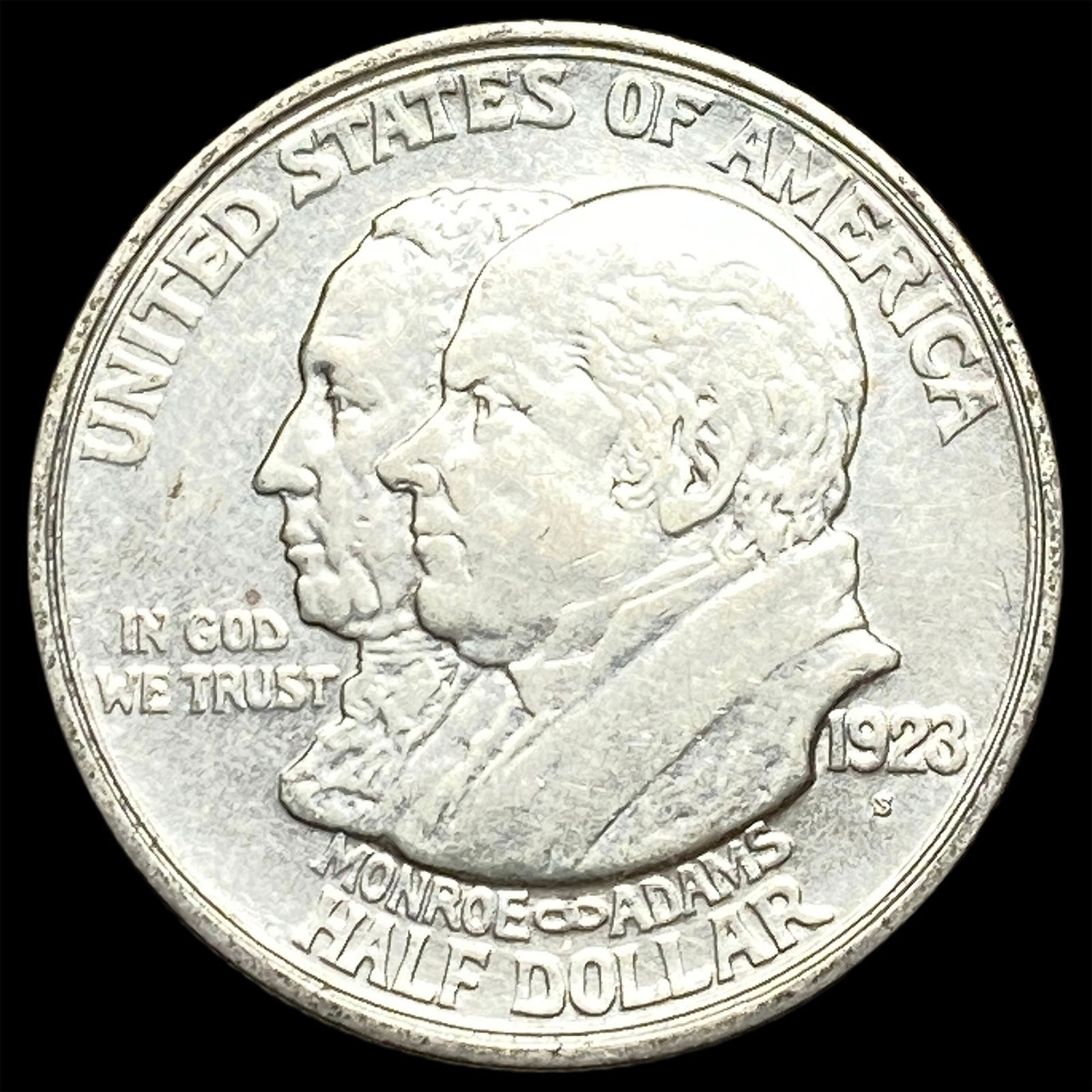 1923-S Silver Monroe Doctrine Half Dollar CLOSELY UNCIRCULATED (1 of 2)