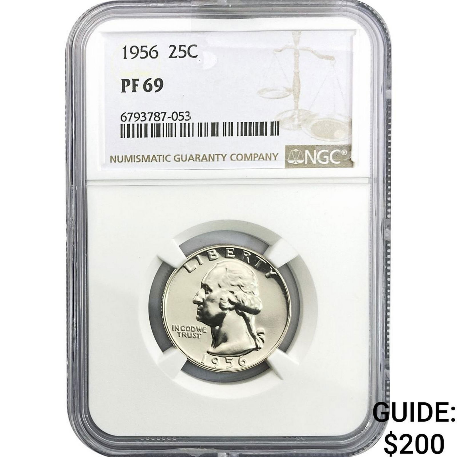 1956 Washington Silver Quarter NGC PF69 (1 of 2)