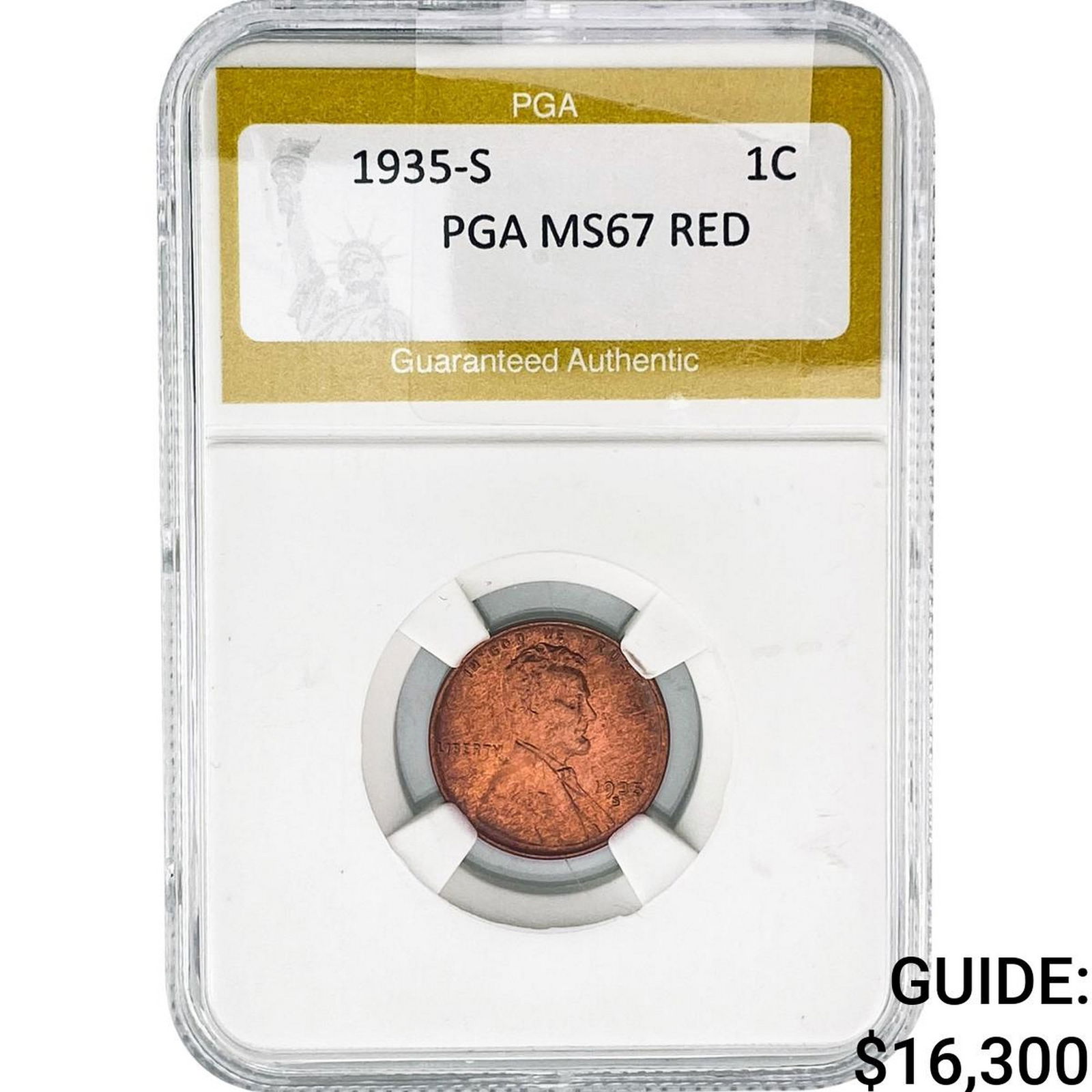 1935-S Wheat Cent PGA MS67 RED (1 of 2)