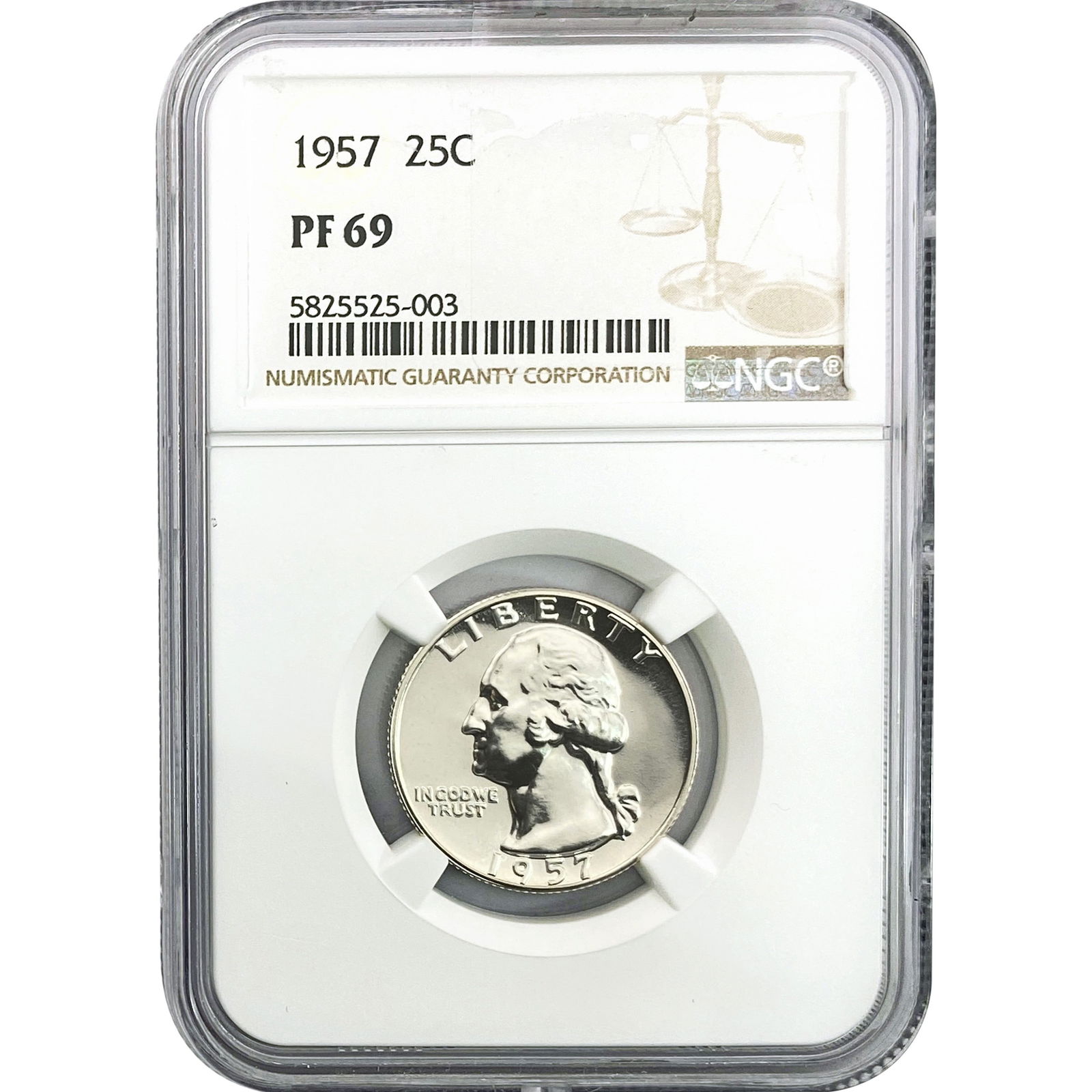 1957 Washington Silver Quarter NGC PF69 (1 of 2)