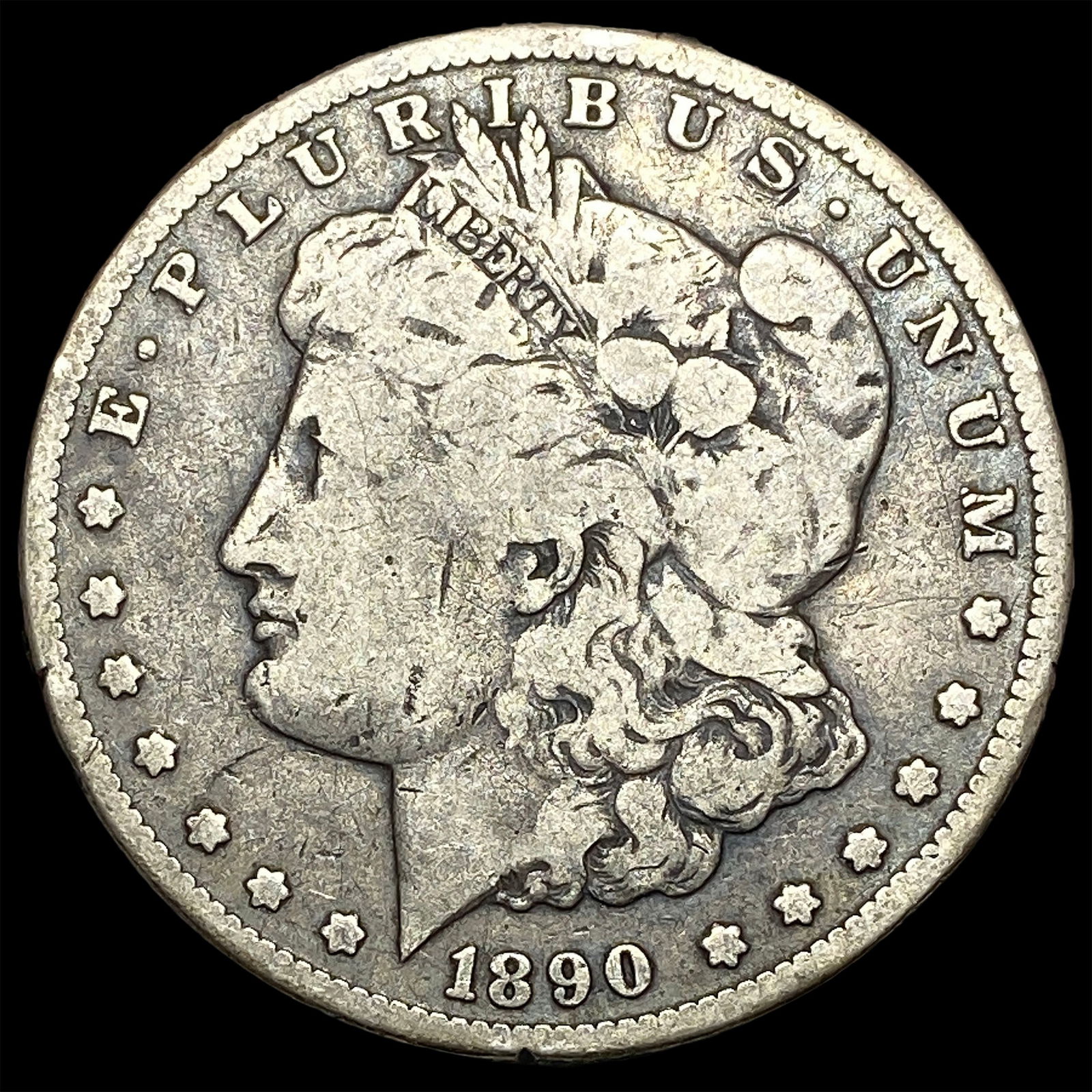 1890-CC Silver Morgan Dollar LIGHTLY CIRCULATED (1 of 2)