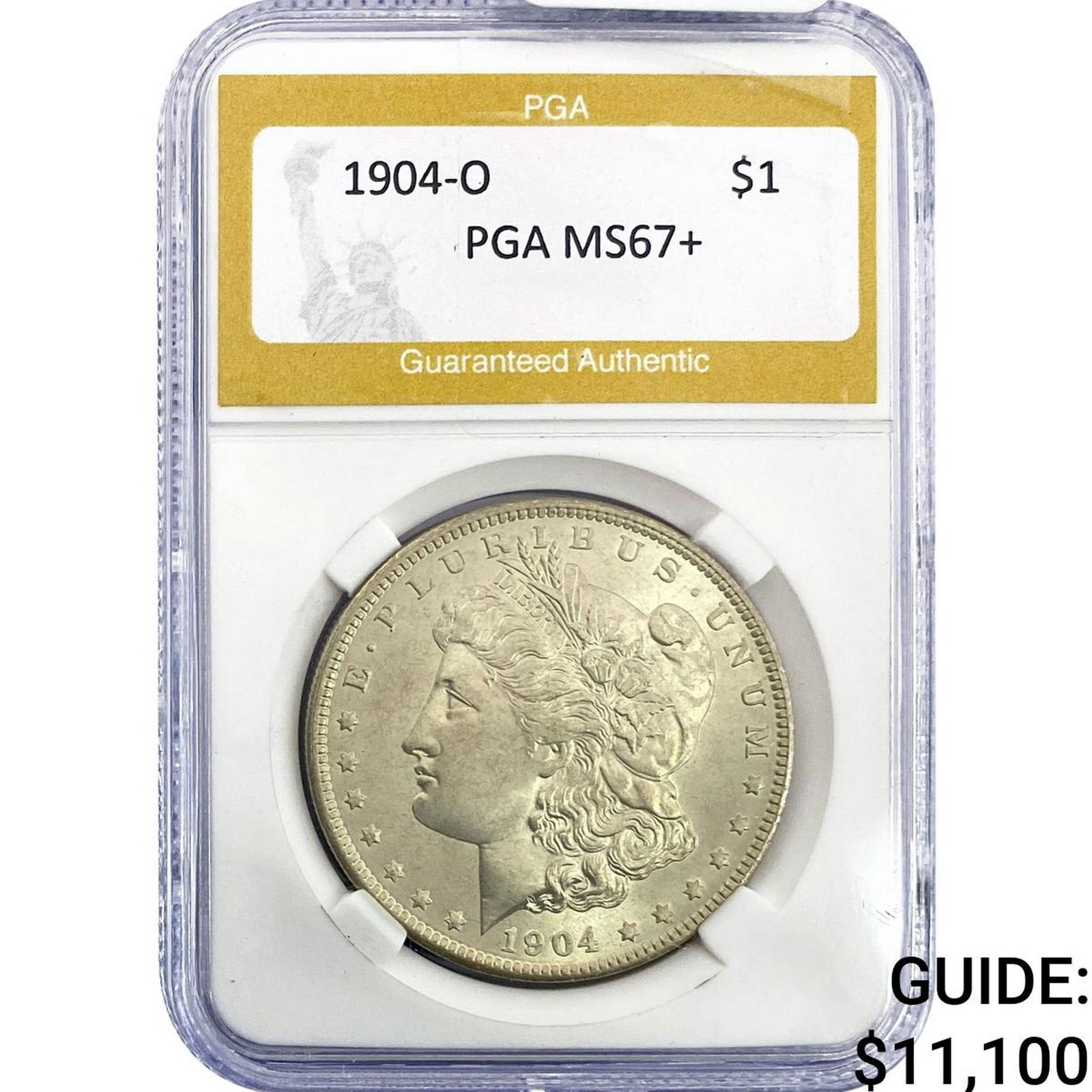 1904-O Morgan Silver Dollar PGA MS67+: 1904-O Morgan Silver Dollar PGA MS67+