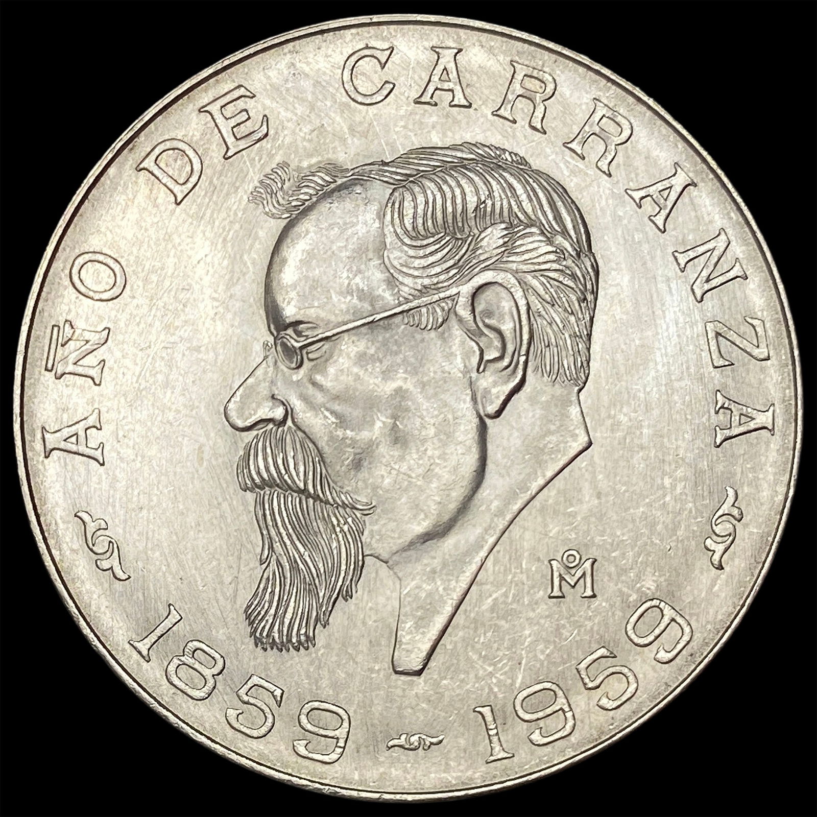 1959 Mexico Silver 5 Pesos UNCIRCULATED (1 of 2)