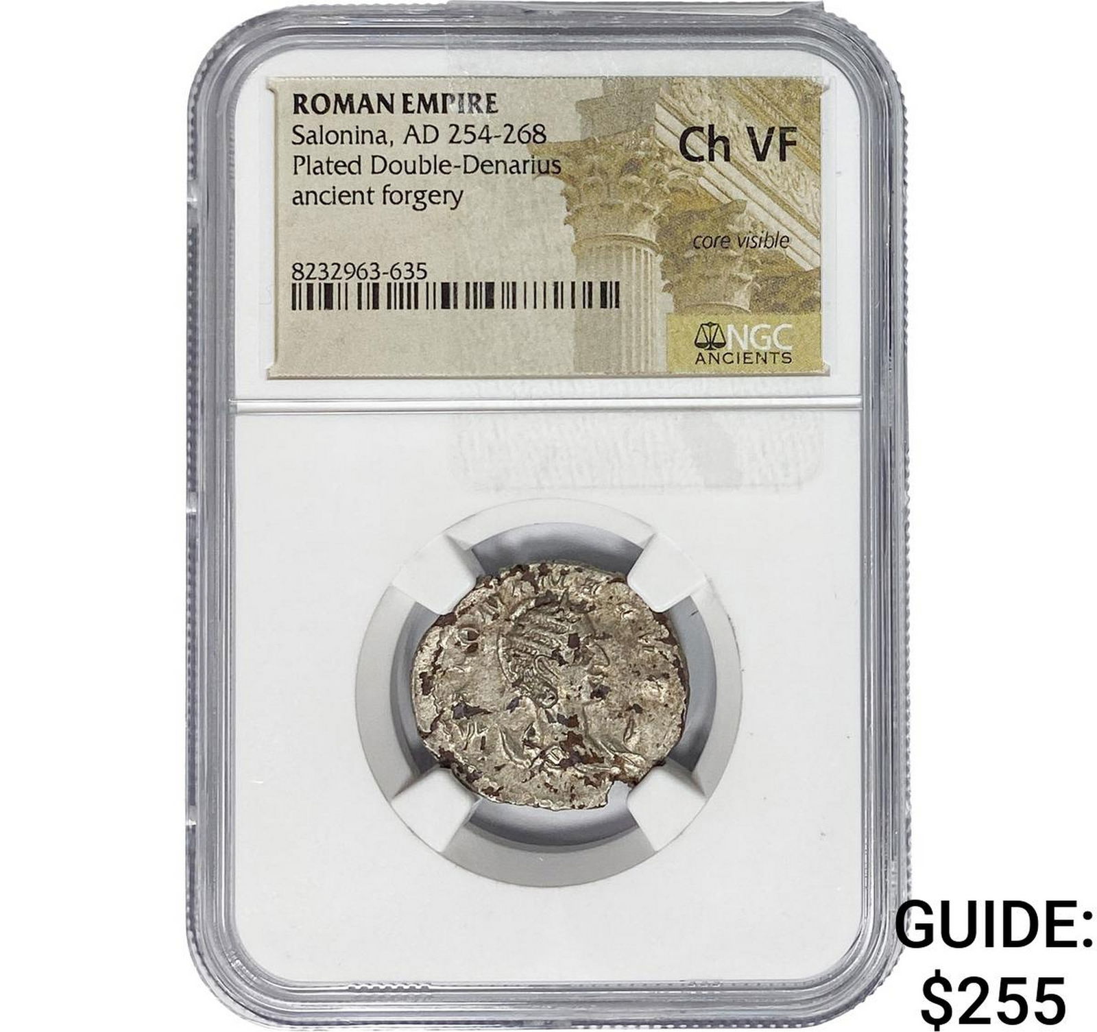 Roman Salonina, AD 254-268 Plated Dbl-Denarius: Roman Salonina, AD 254-268 Plated Dbl-Denarius