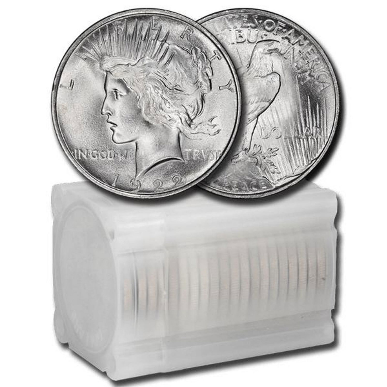 [20 coins] Silver Peace Dollar Roll Choice BU: [20 coins] Silver Peace Dollar Roll Choice BU