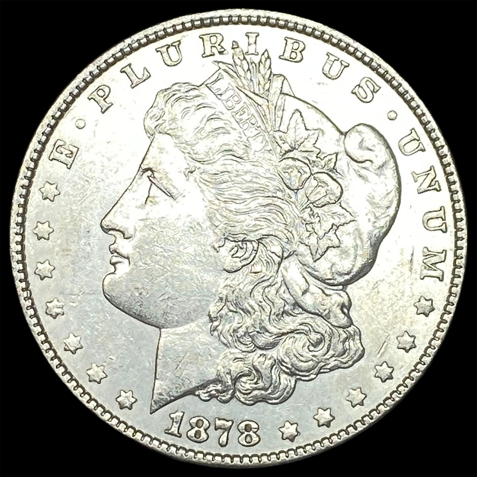 1878 Silver Morgan Dollar CLOSELY UNCIRCULATED: 1878 Silver Morgan Dollar CLOSELY UNCIRCULATED