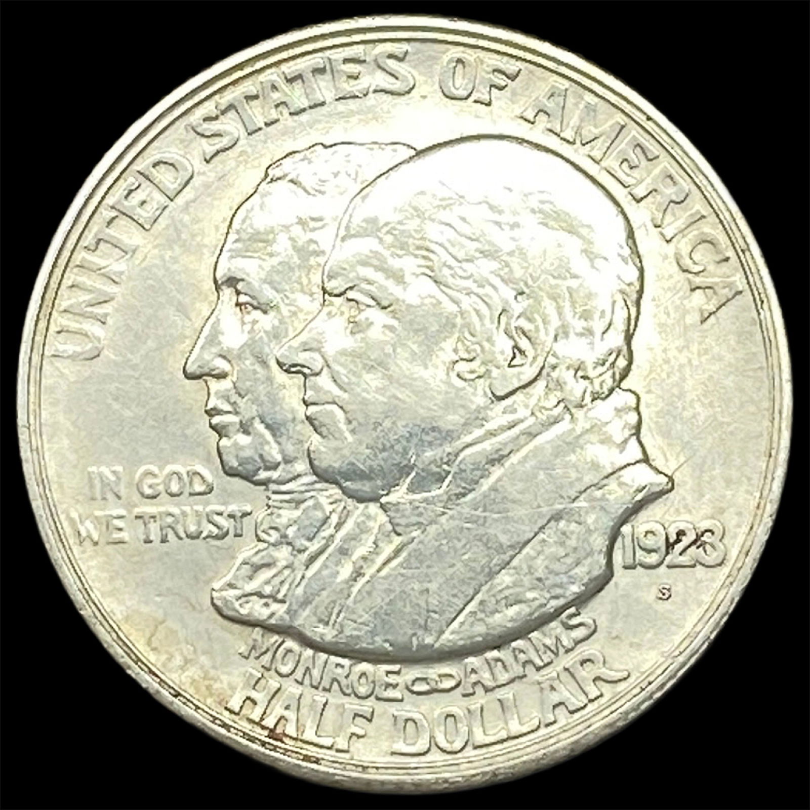 1923-S Silver Monroe Doctrine Half Dollar CLOSELY UNCIRCULATED (1 of 2)