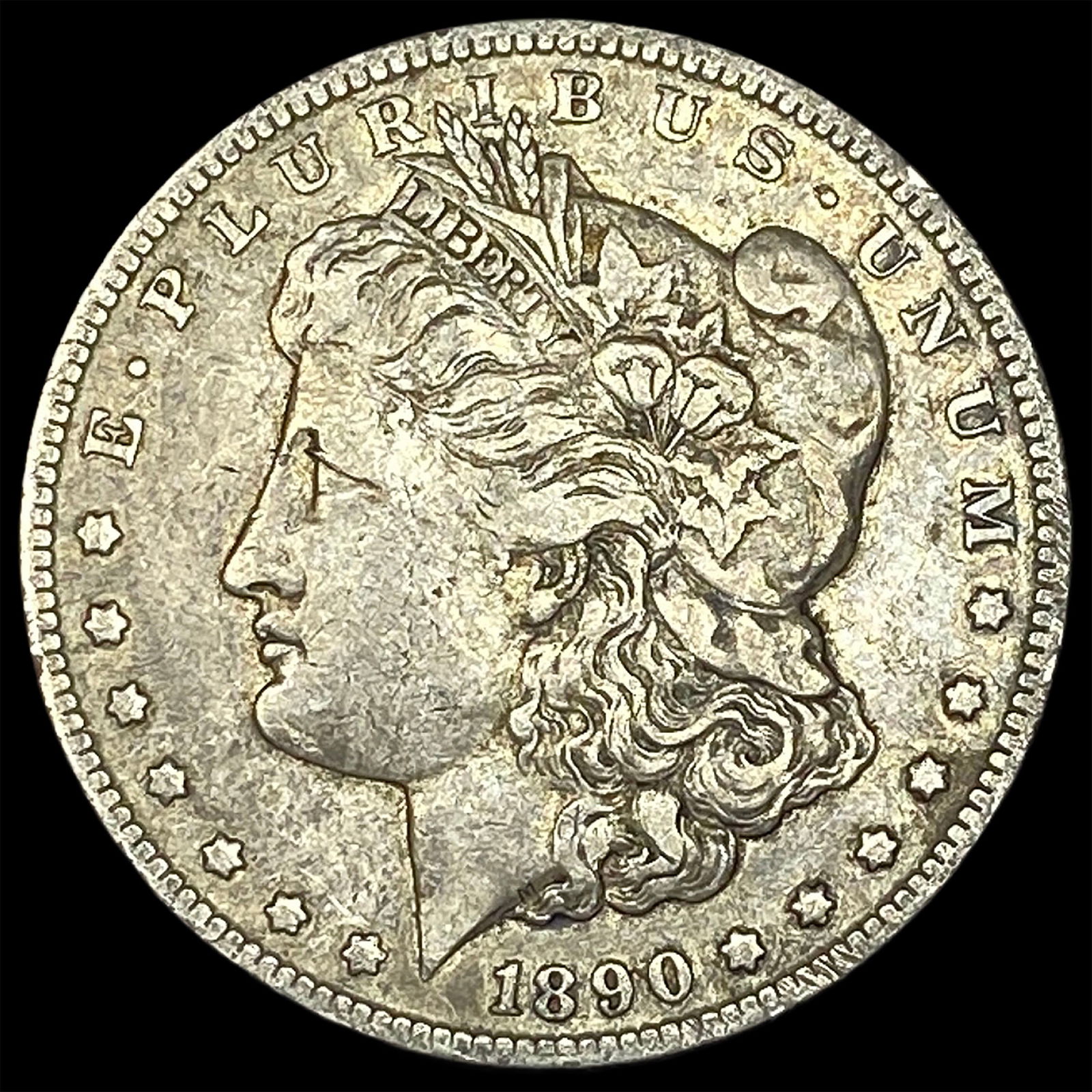 1890-CC Silver Morgan Dollar NEARLY UNCIRCULATED: 1890-CC Silver Morgan Dollar NEARLY UNCIRCULATED