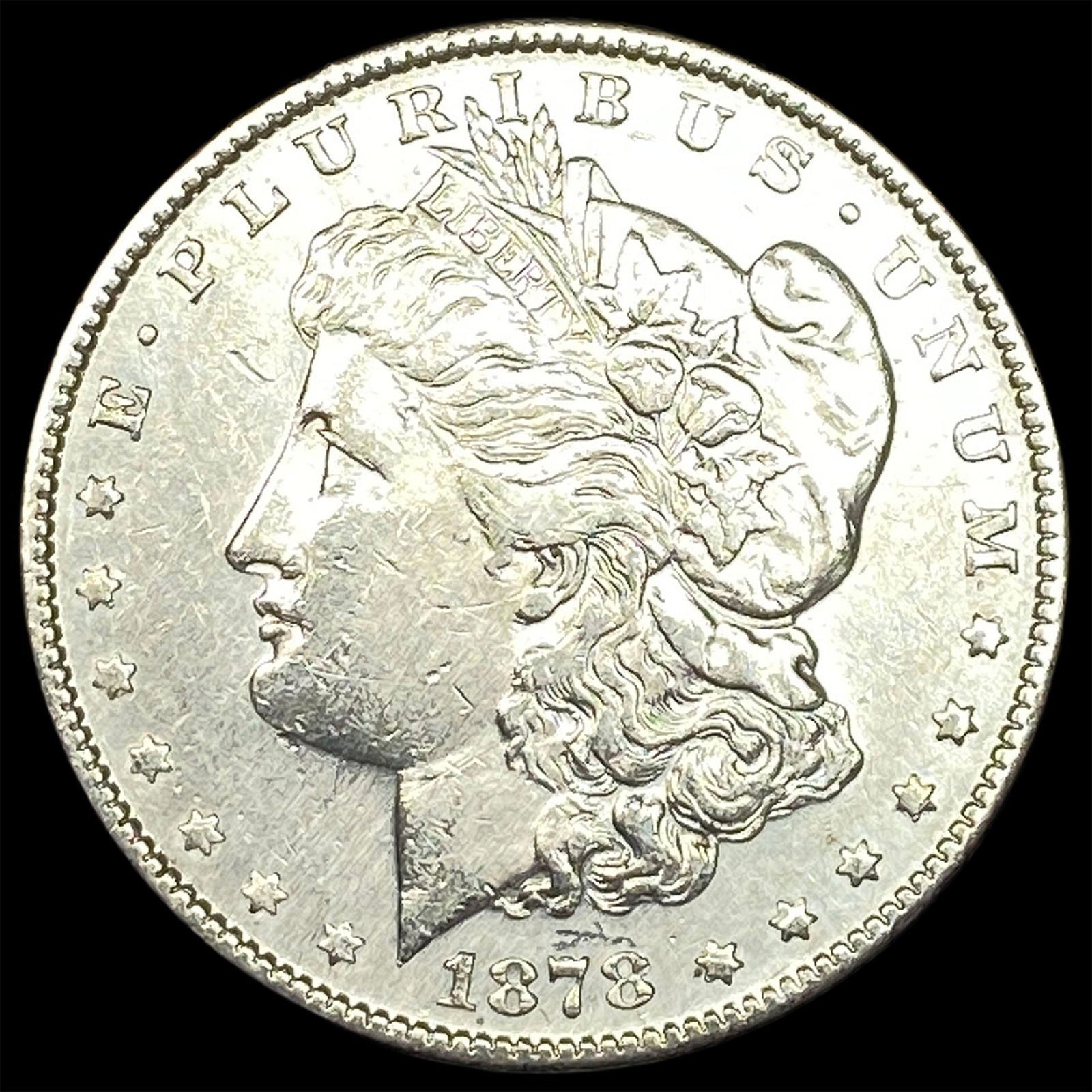 1878-S Silver Morgan Dollar CLOSELY UNCIRCULATED: 1878-S Silver Morgan Dollar CLOSELY UNCIRCULATED