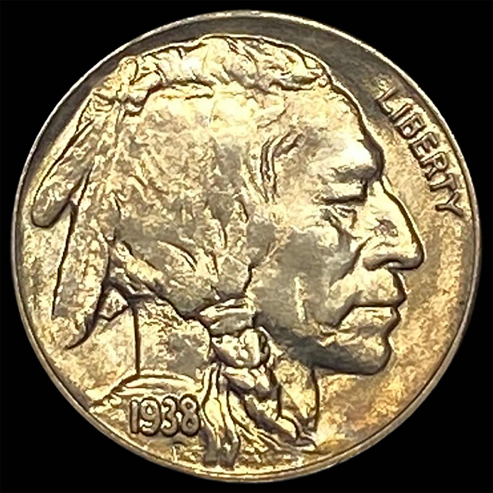 1938-D Nickel Five Cents Buffalo UNCIRCULATED: 1938-D Nickel Five Cents Buffalo UNCIRCULATED