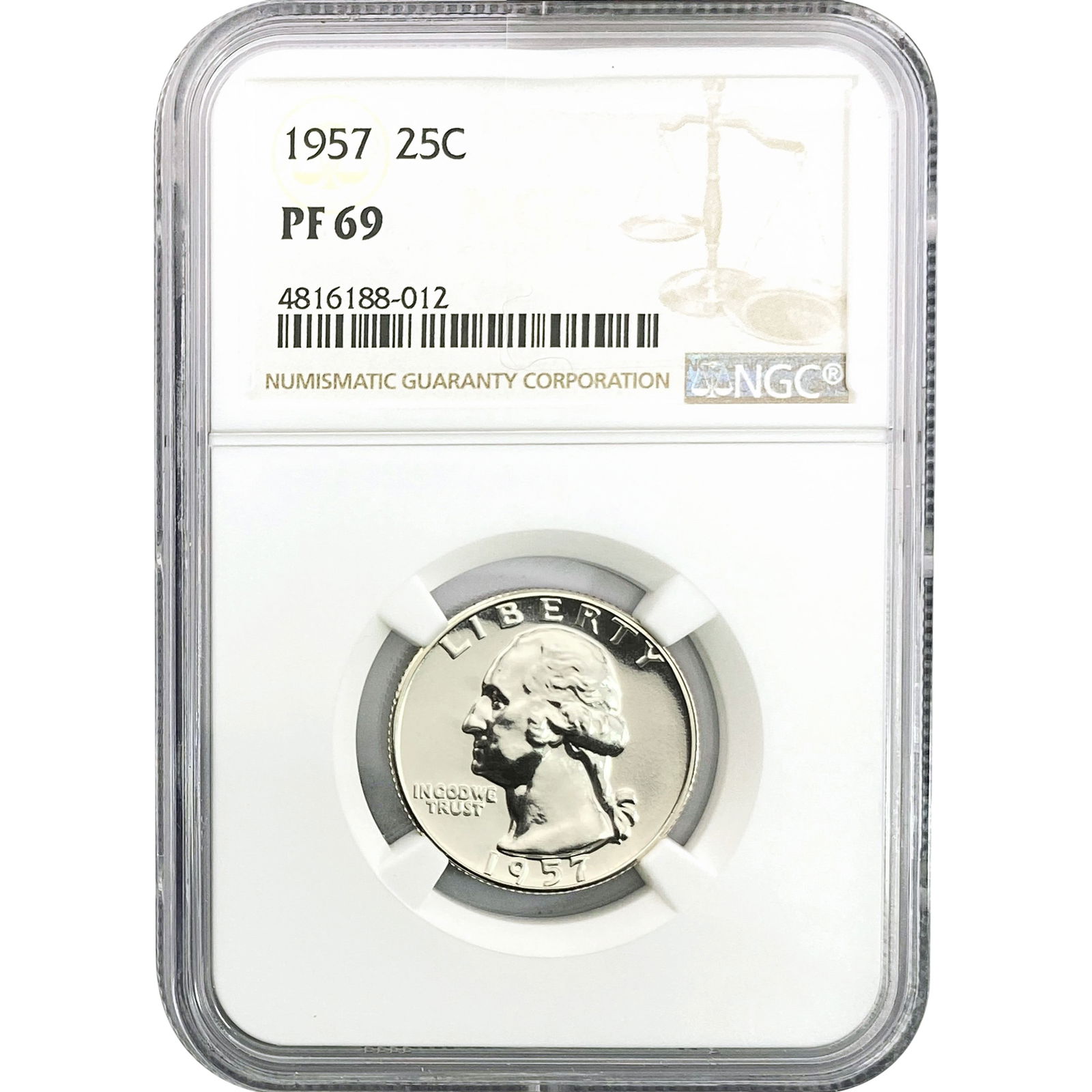 1957 Washington Silver Quarter NGC PF69 (1 of 2)