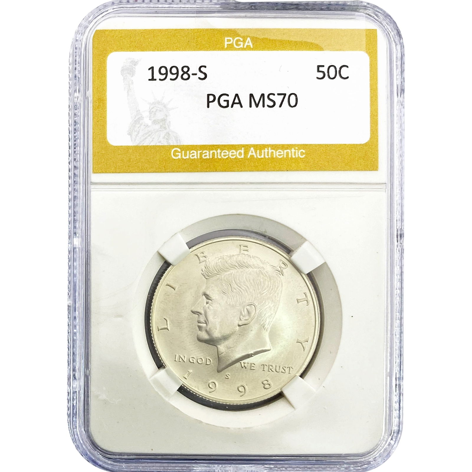 1998-S Kennedy Half Dollar PGA MS70 (1 of 2)