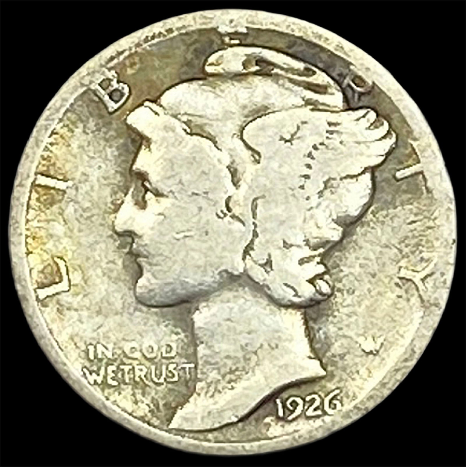 1926-S Silver Mercury Dime NICELY CIRCULATED (1 of 2)