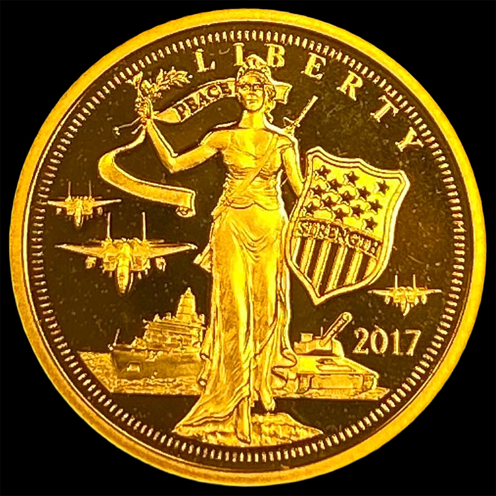 2017 Cook Islands 1/10 oz Gold $5 Liberty GEM PROOF: 2017 Cook Islands 1/10 oz Gold $5 Liberty GEM PROOF