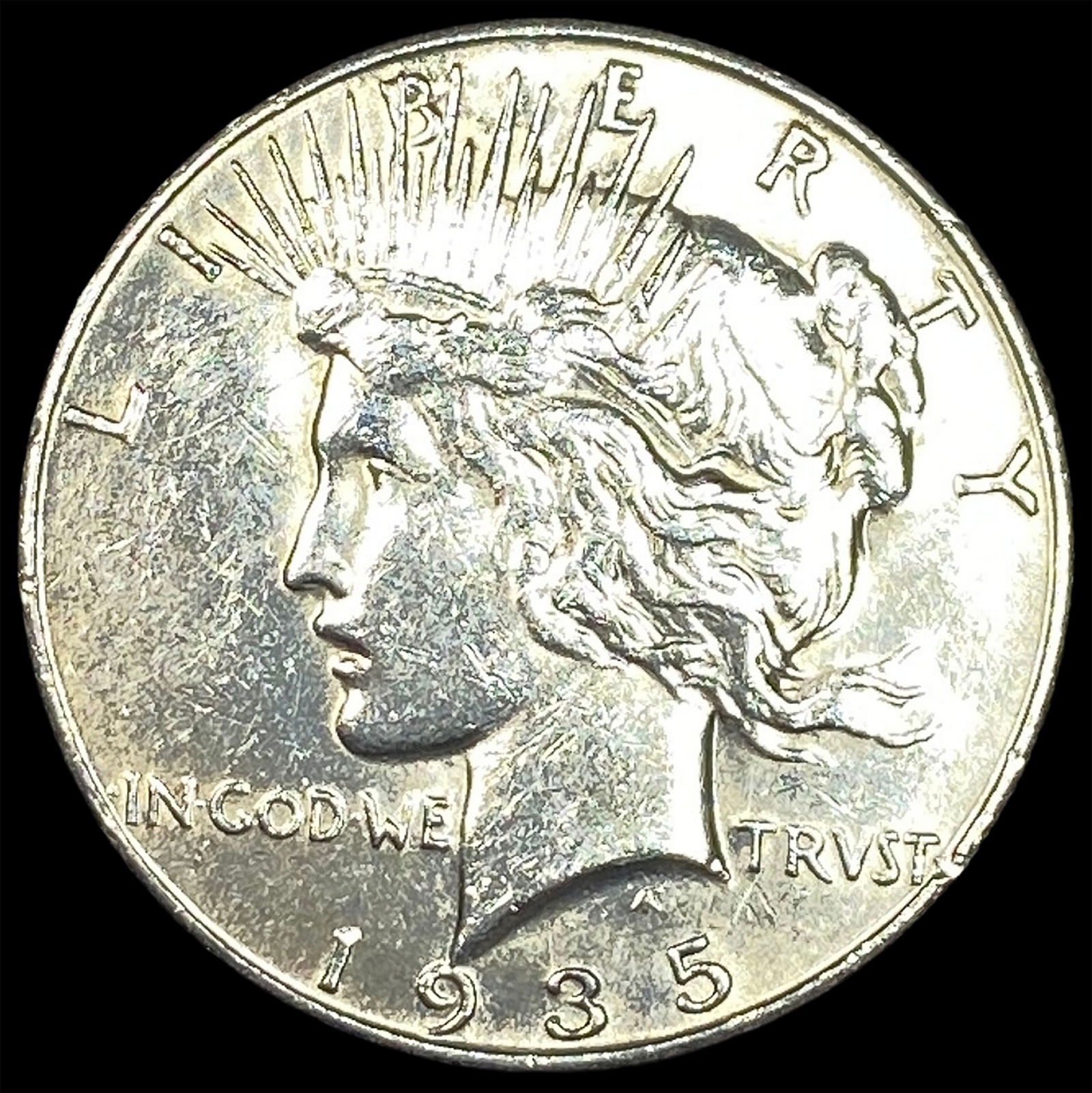 1935 Silver Peace Dollar CLOSELY UNCIRCULATED: 1935 Silver Peace Dollar CLOSELY UNCIRCULATED