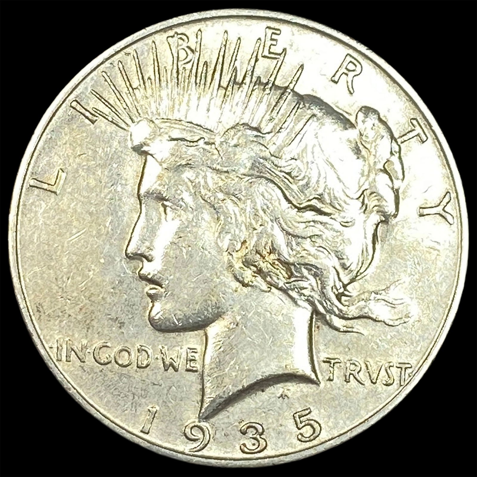 1935 Silver Peace Dollar CLOSELY UNCIRCULATED: 1935 Silver Peace Dollar CLOSELY UNCIRCULATED