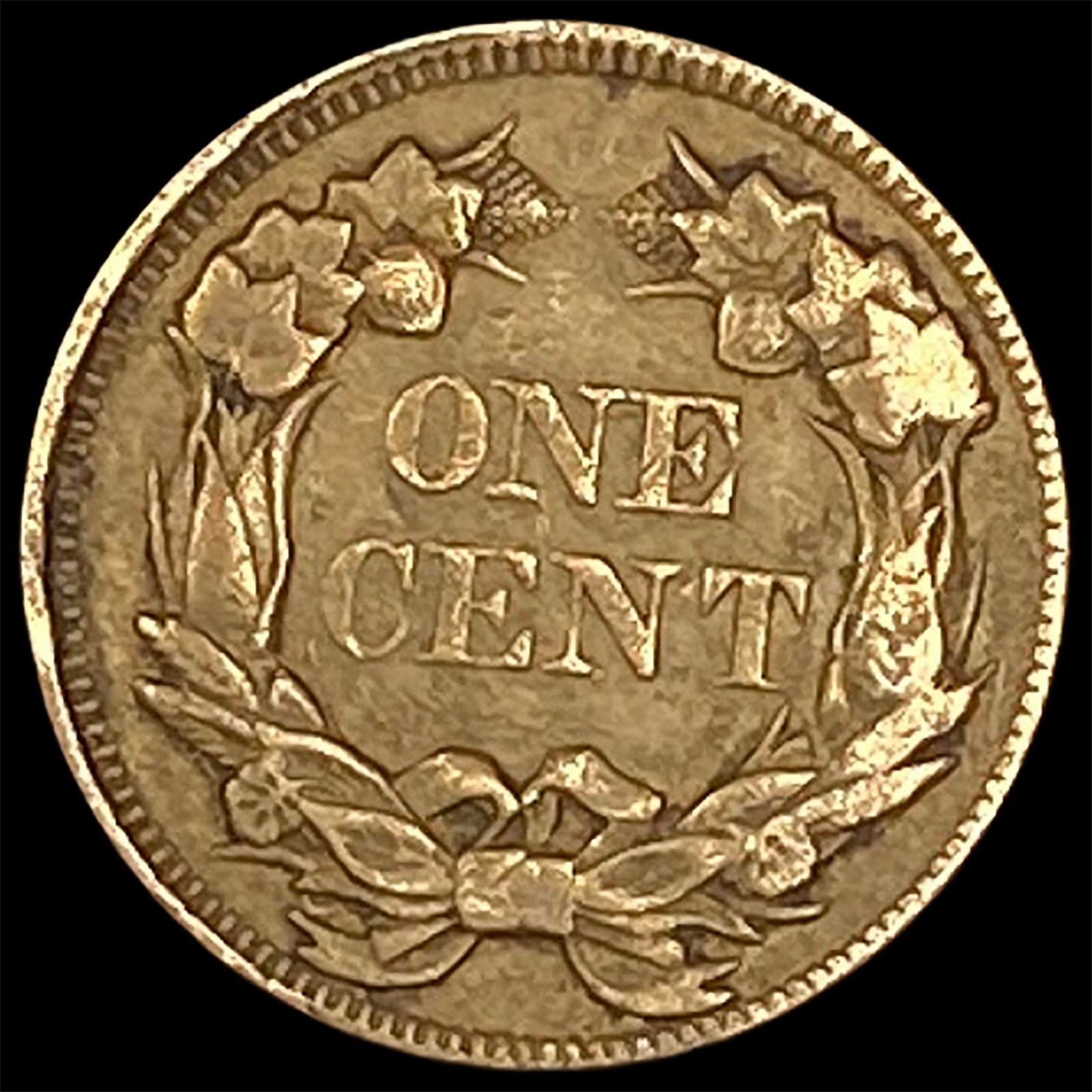 1857 Copper-Nickel Flying Eagle Cent ABOUT UNCIRCULATED - 2