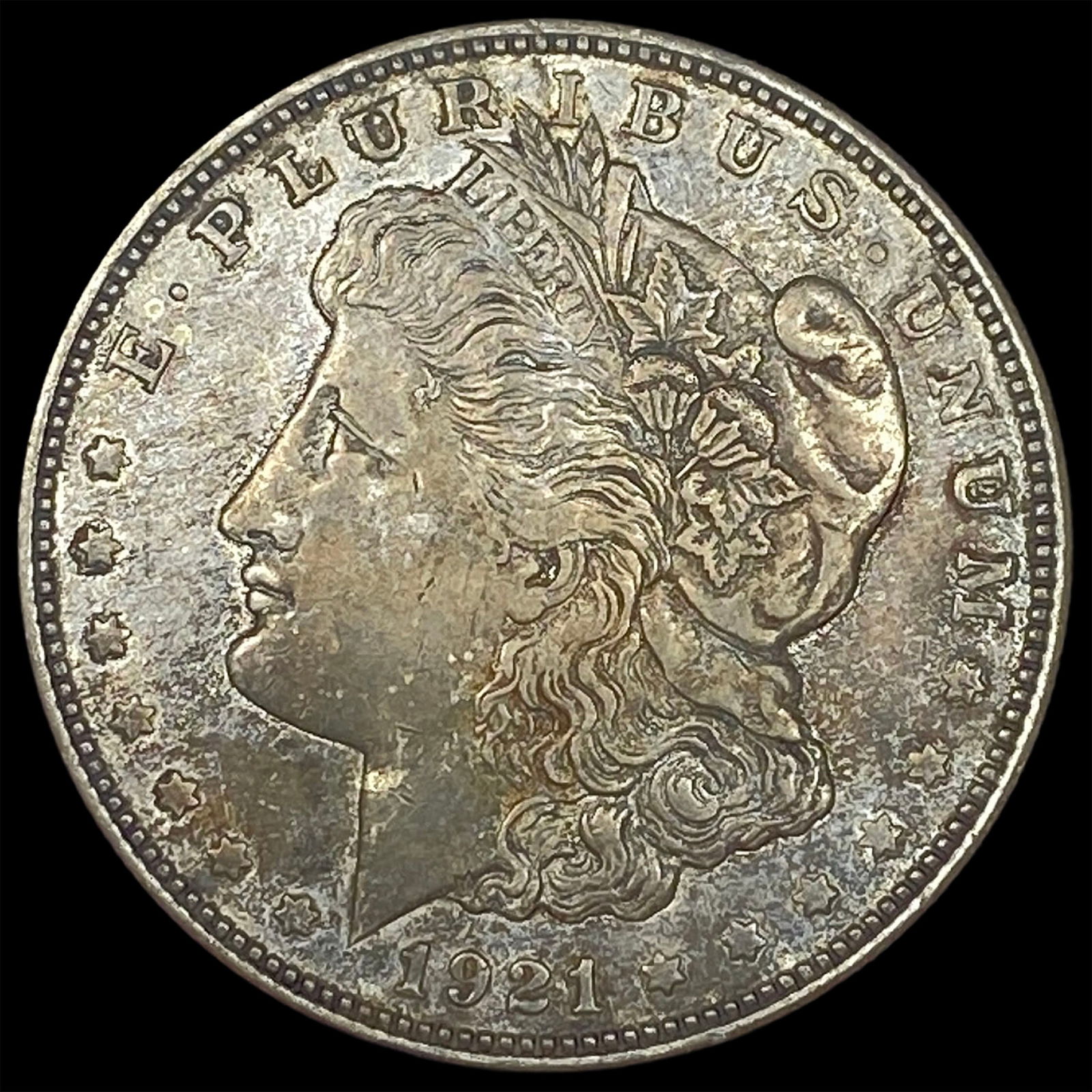 1921-D Silver Morgan Dollar NEARLY UNCIRCULATED (1 of 2)