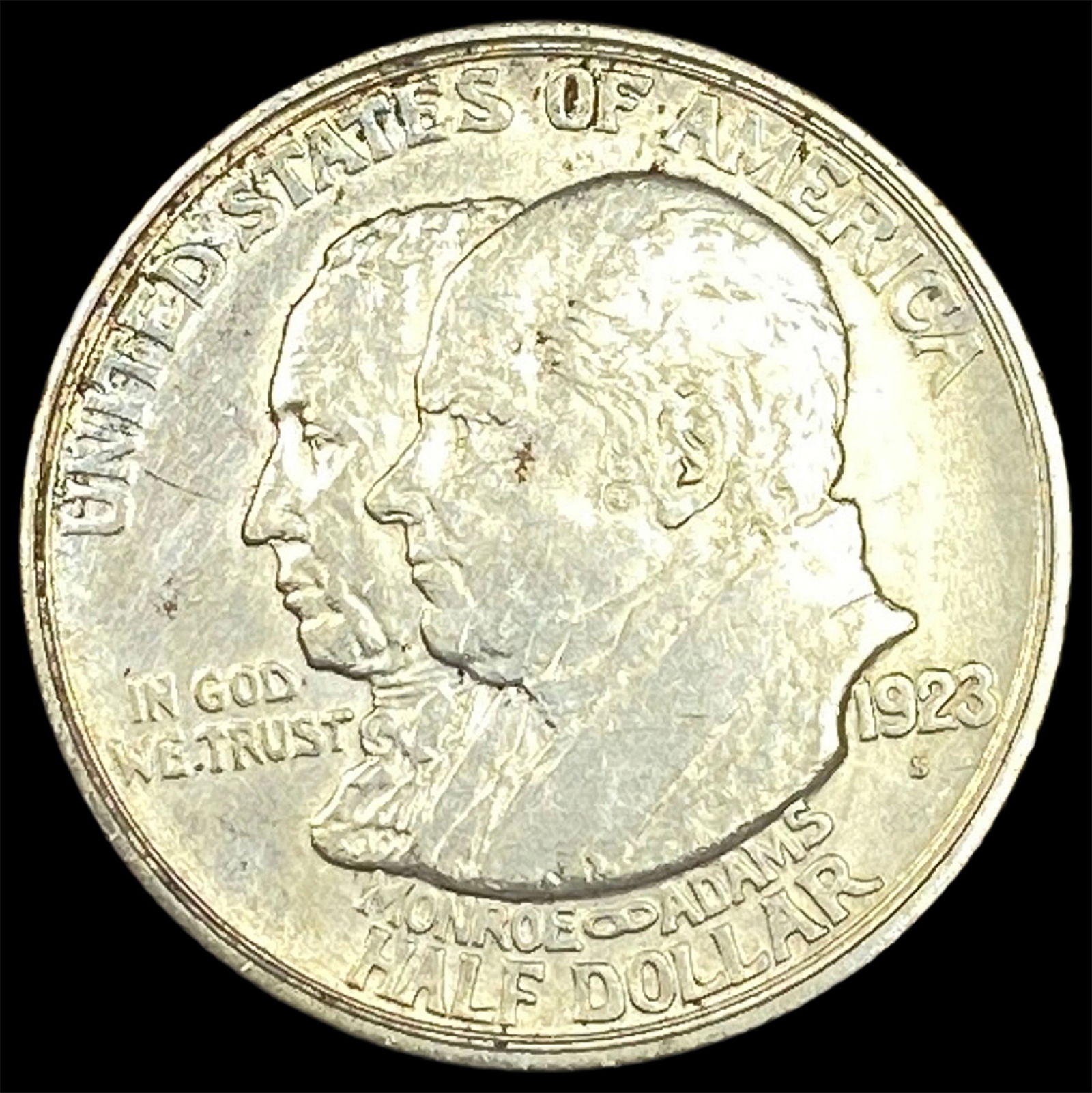 1923-S Silver Monroe Doctrine Half Dollar CLOSELY UNCIRCULATED (1 of 2)