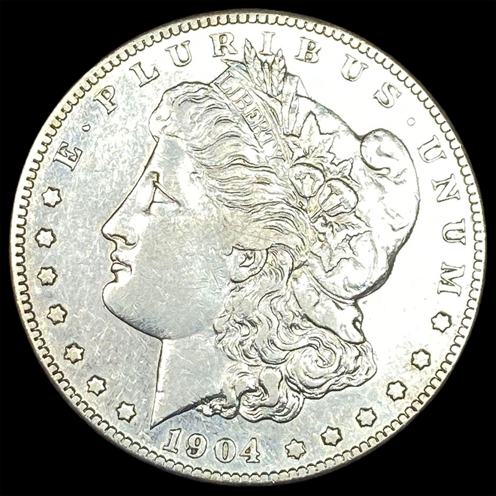 1904-S Silver Morgan Dollar NEARLY UNCIRCULATED: 1904-S Silver Morgan Dollar NEARLY UNCIRCULATED