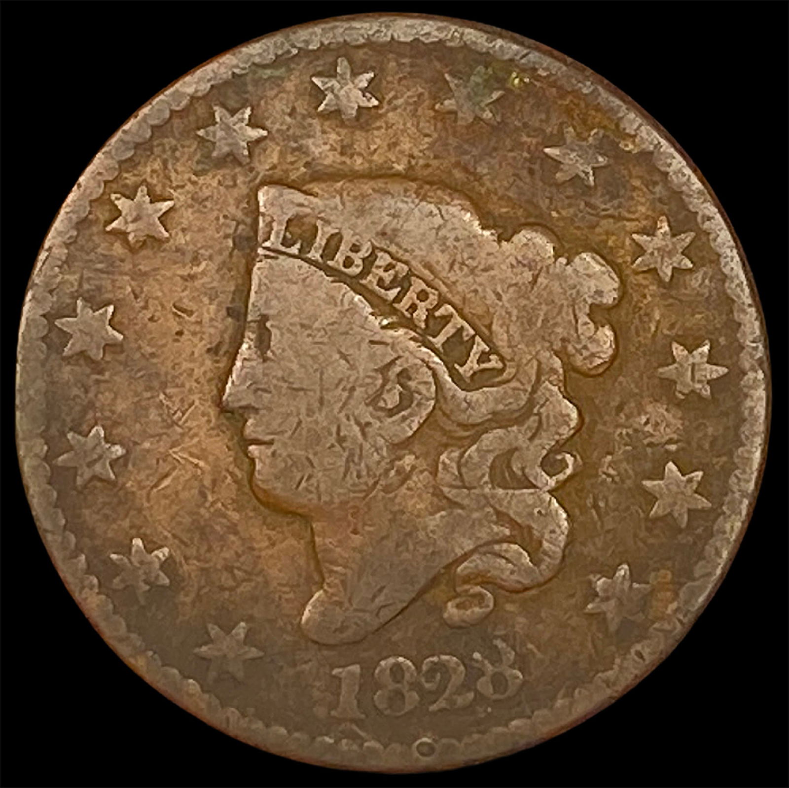 1828 Coronet Head Large Cent HIGH GRADE (1 of 2)