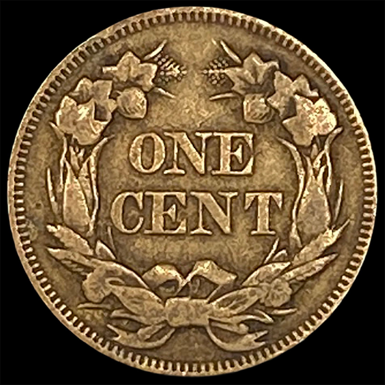 1857 Flying Eagle Cent ABOUT UNCIRCULATED - 2