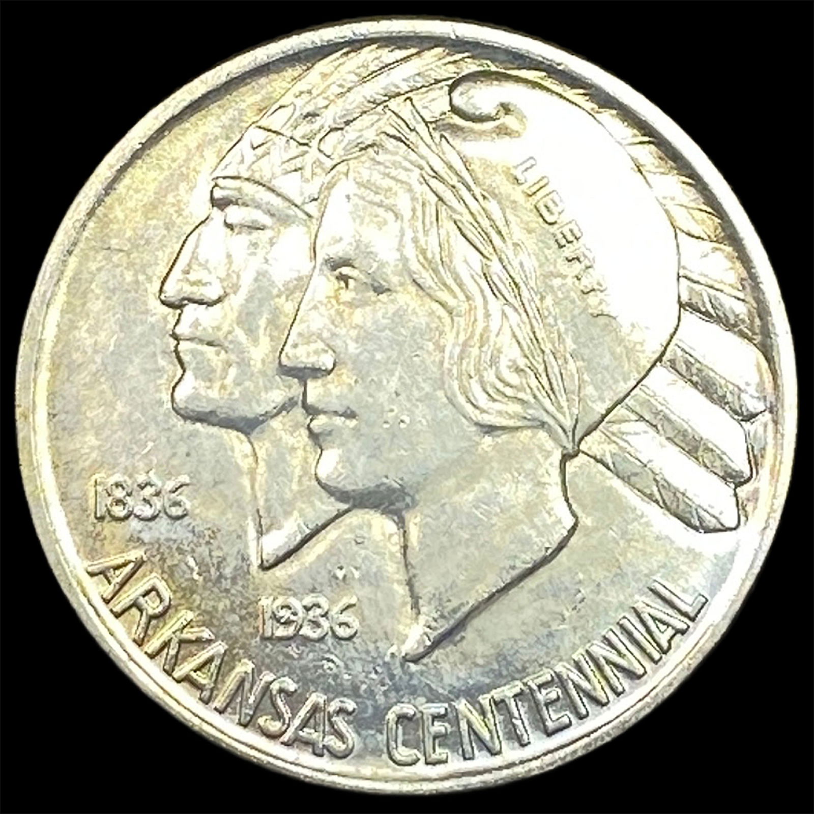 1937 Arkansas Centennial Silver Half Dollar UNCIRCULATED (1 of 2)