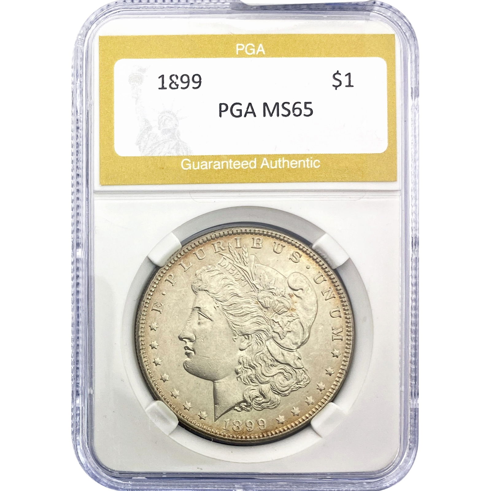 1899 Morgan Silver Dollar PGA MS65: 1899 Morgan Silver Dollar PGA MS65