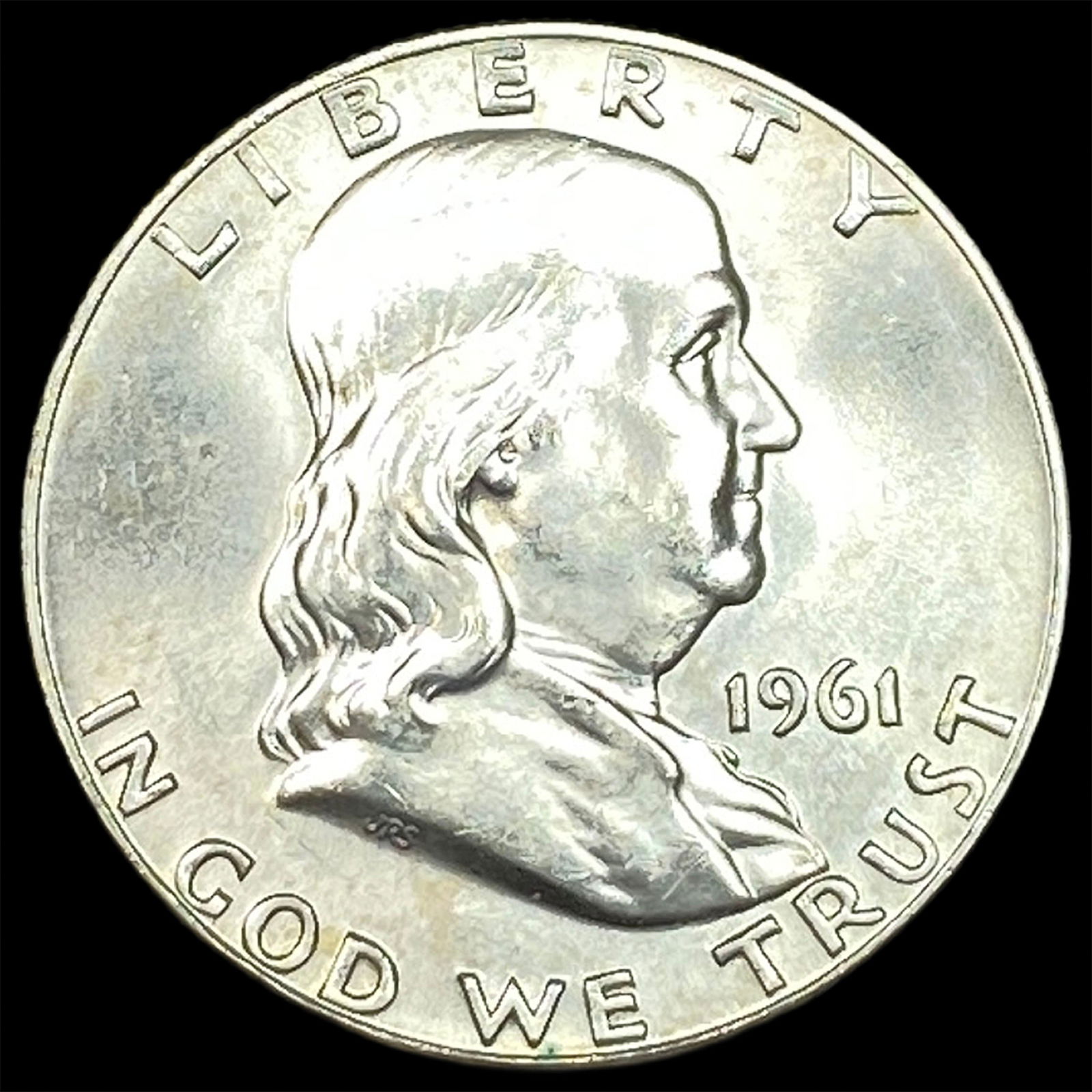 1961-D Silver Half Dollar Franklin GEM BU (1 of 2)
