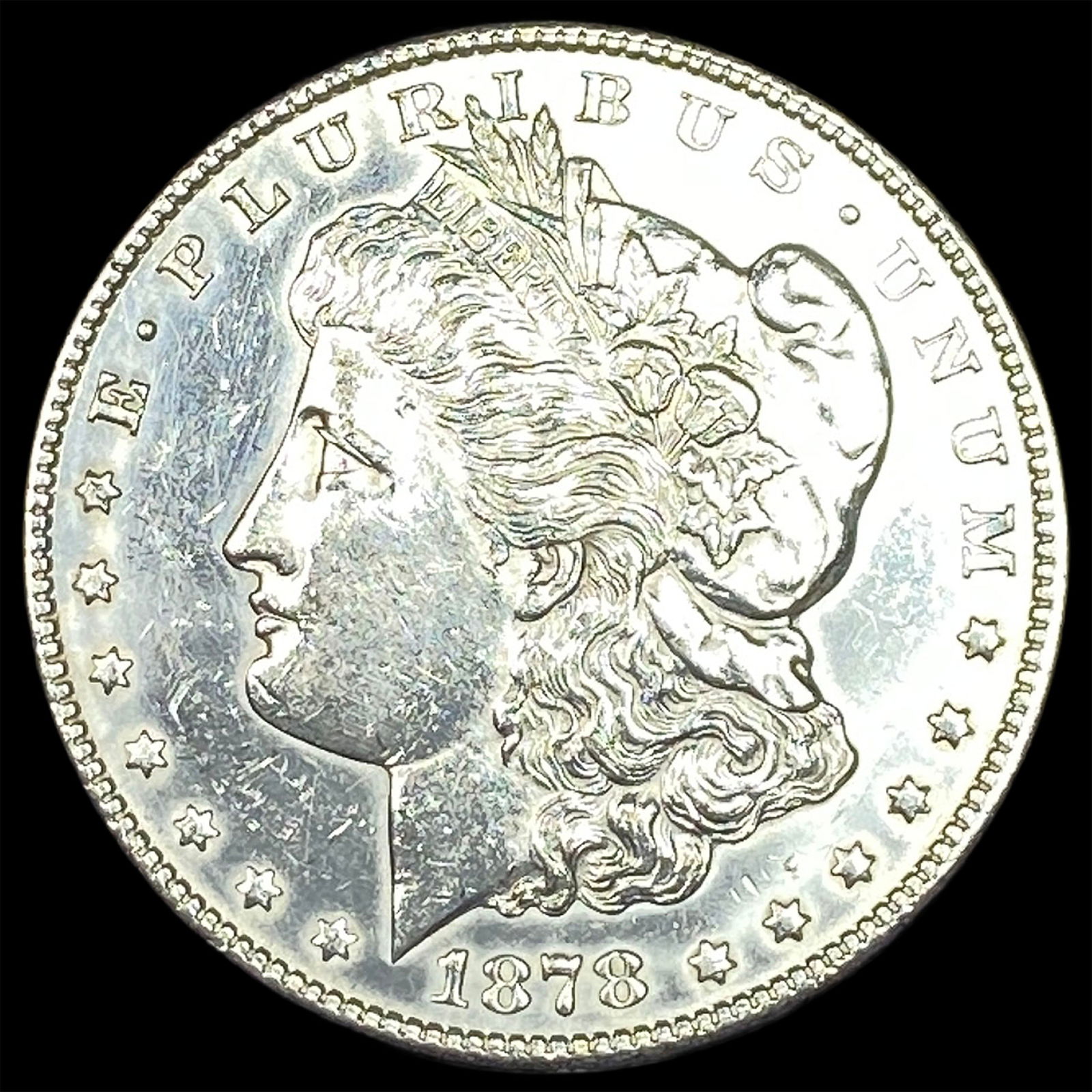 1878-S Silver Morgan Dollar CLOSELY UNCIRCULATED: 1878-S Silver Morgan Dollar CLOSELY UNCIRCULATED
