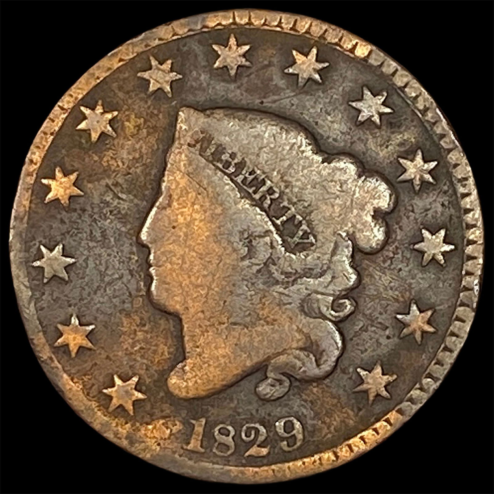 1829 Coronet Head Large Cent HIGH GRADE (1 of 2)