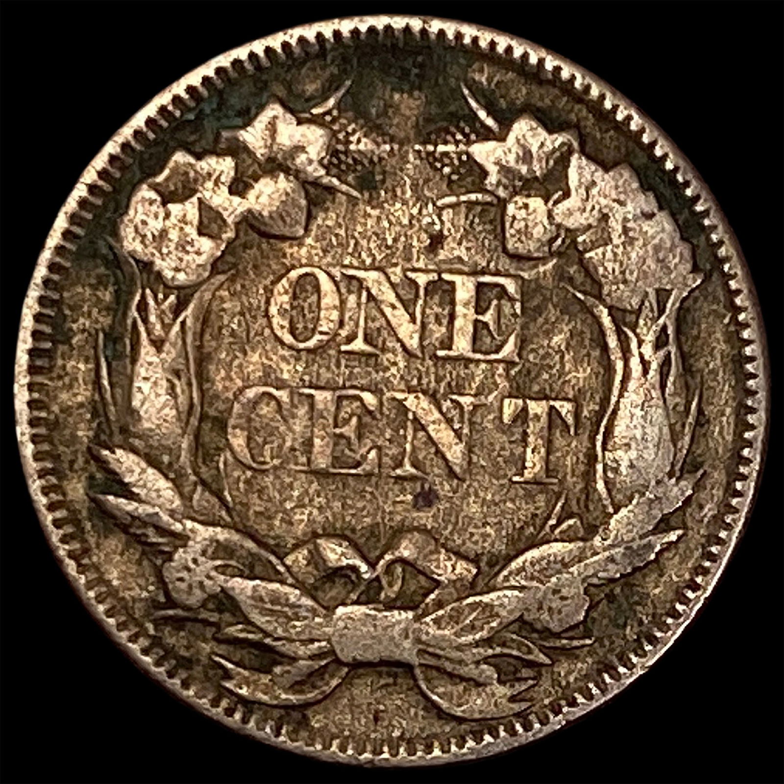 1857 Copper-Nickel Flying Eagle Cent ABOUT UNCIRCULATED - 2