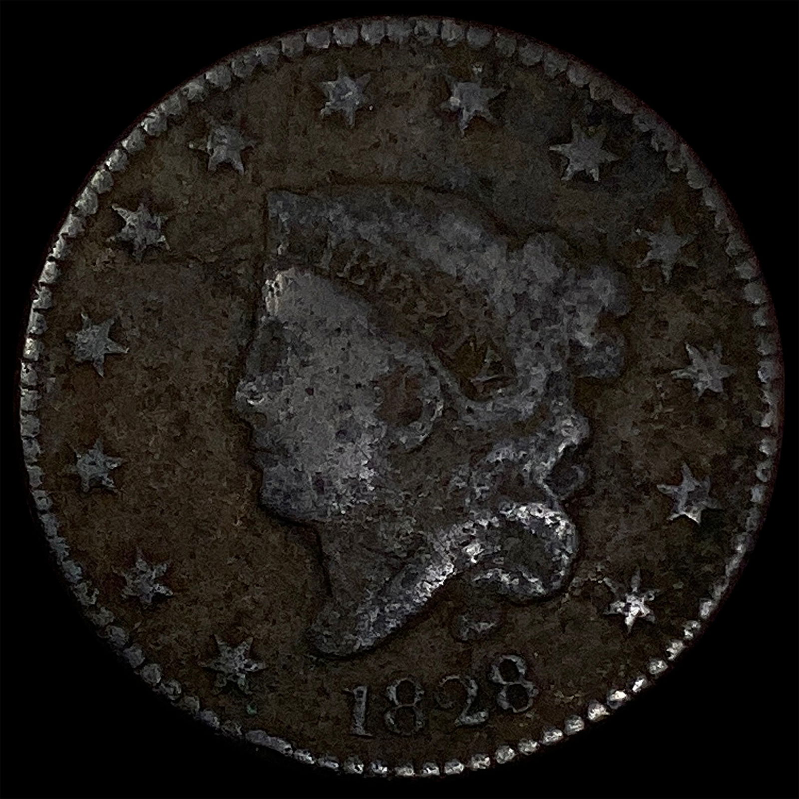 1828 Coronet Head Large Cent HIGH GRADE (1 of 2)