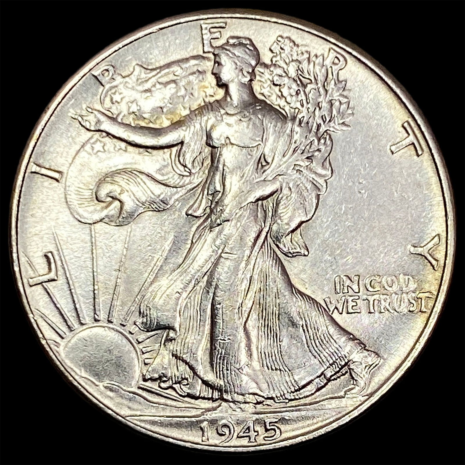 1945 Silver Walking Liberty Half Dollar CLOSELY UNCIRCULATED (1 of 2)