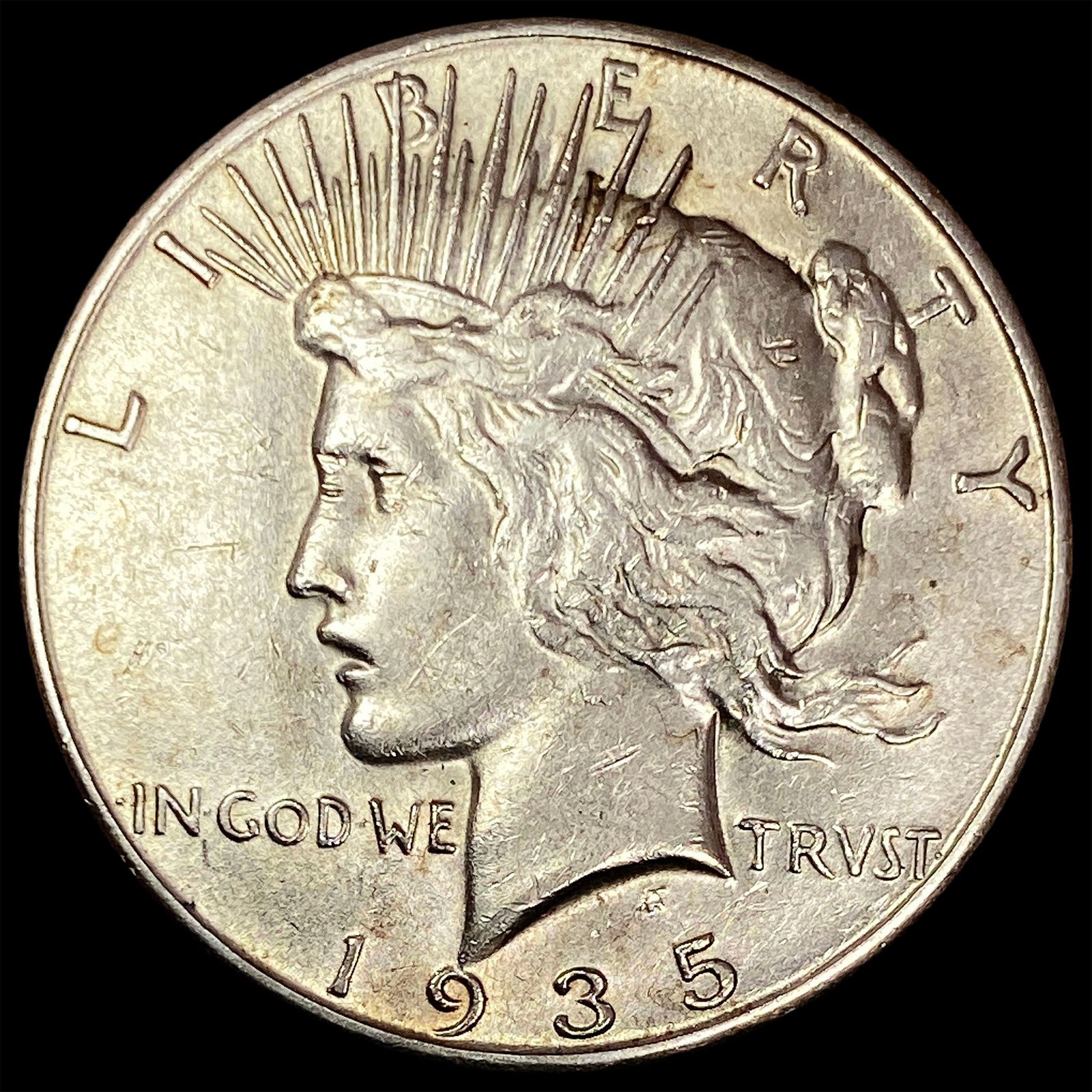 1935-S Silver Peace Dollar CLOSELY UNCIRCULATED: 1935-S Silver Peace Dollar CLOSELY UNCIRCULATED