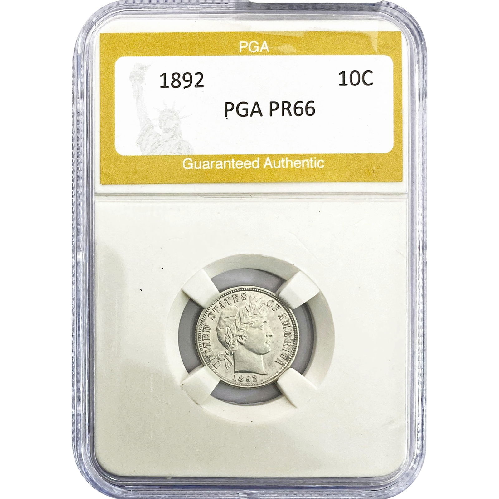 1892 Barber Dime PGA PR66 (1 of 2)