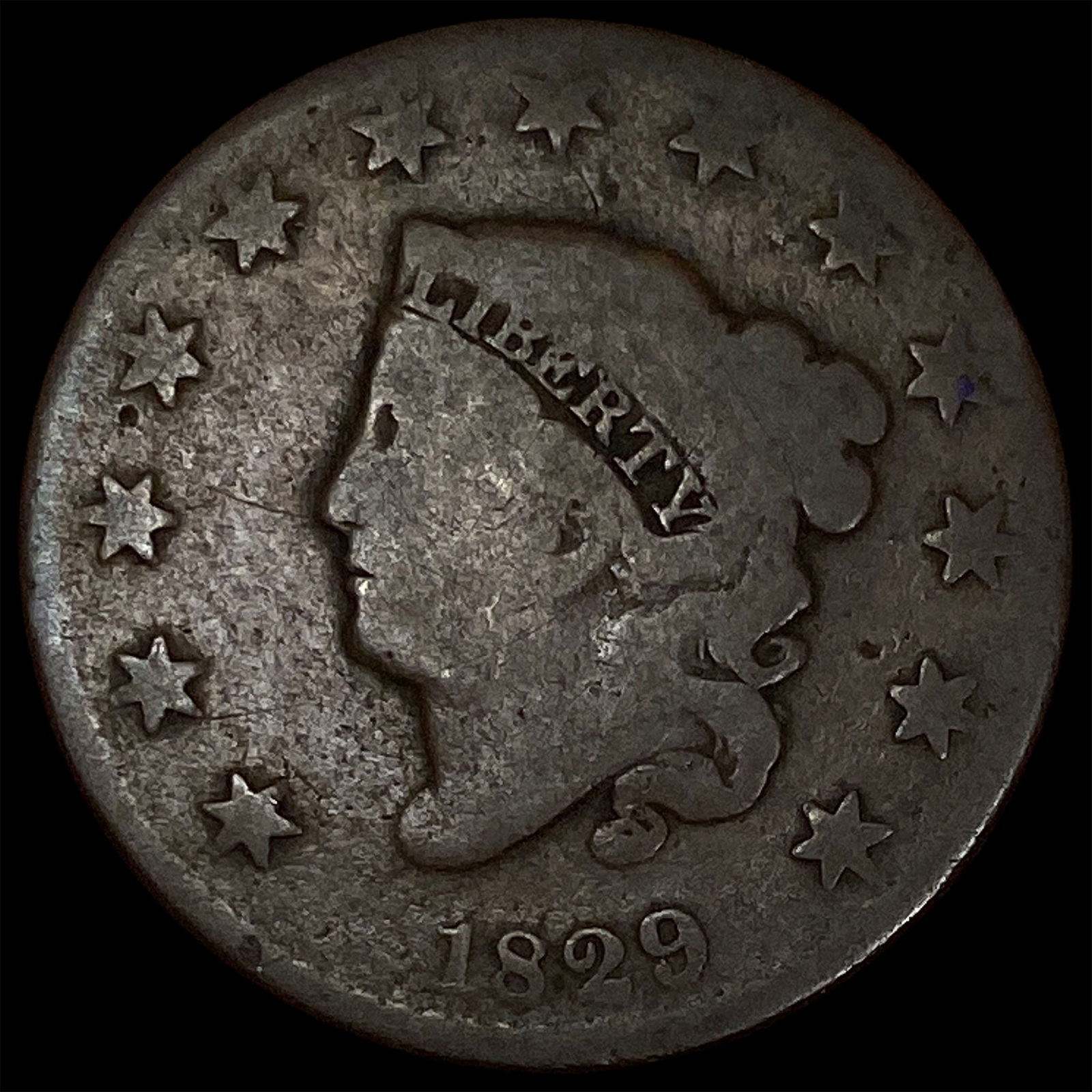 1829 Coronet Head Large Cent HIGH GRADE (1 of 2)