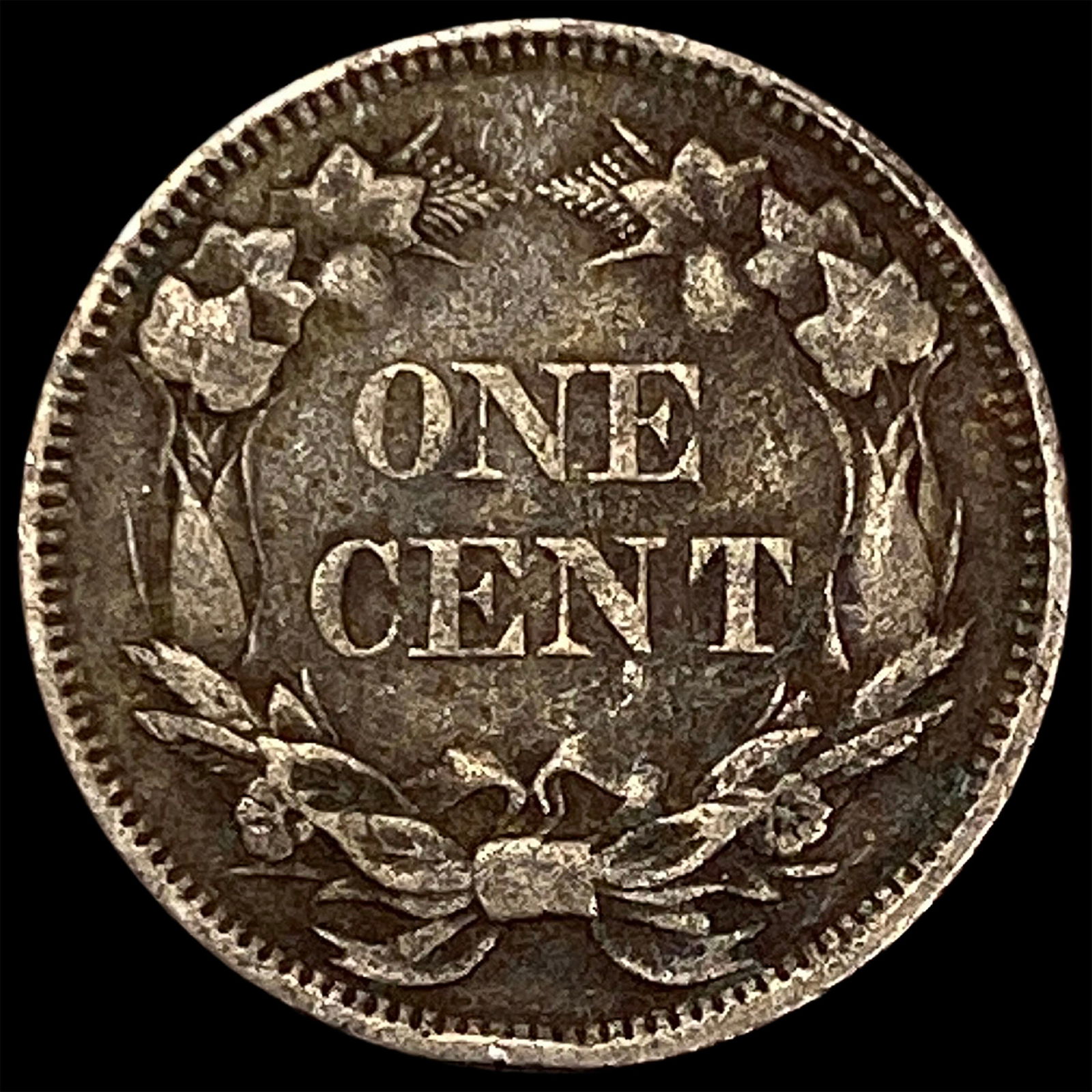 1858 Flying Eagle Cent ABOUT UNCIRCULATED - 2