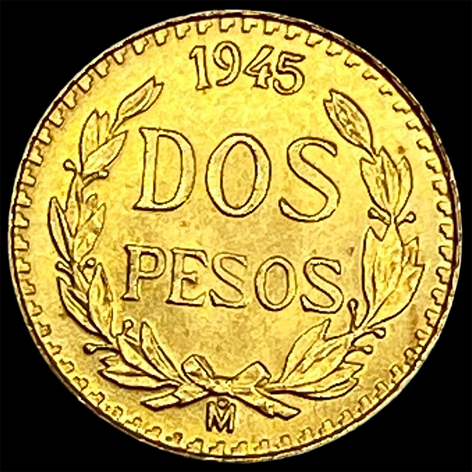 1945 Mexico Gold 2 Pesos GEM BU (1 of 2)